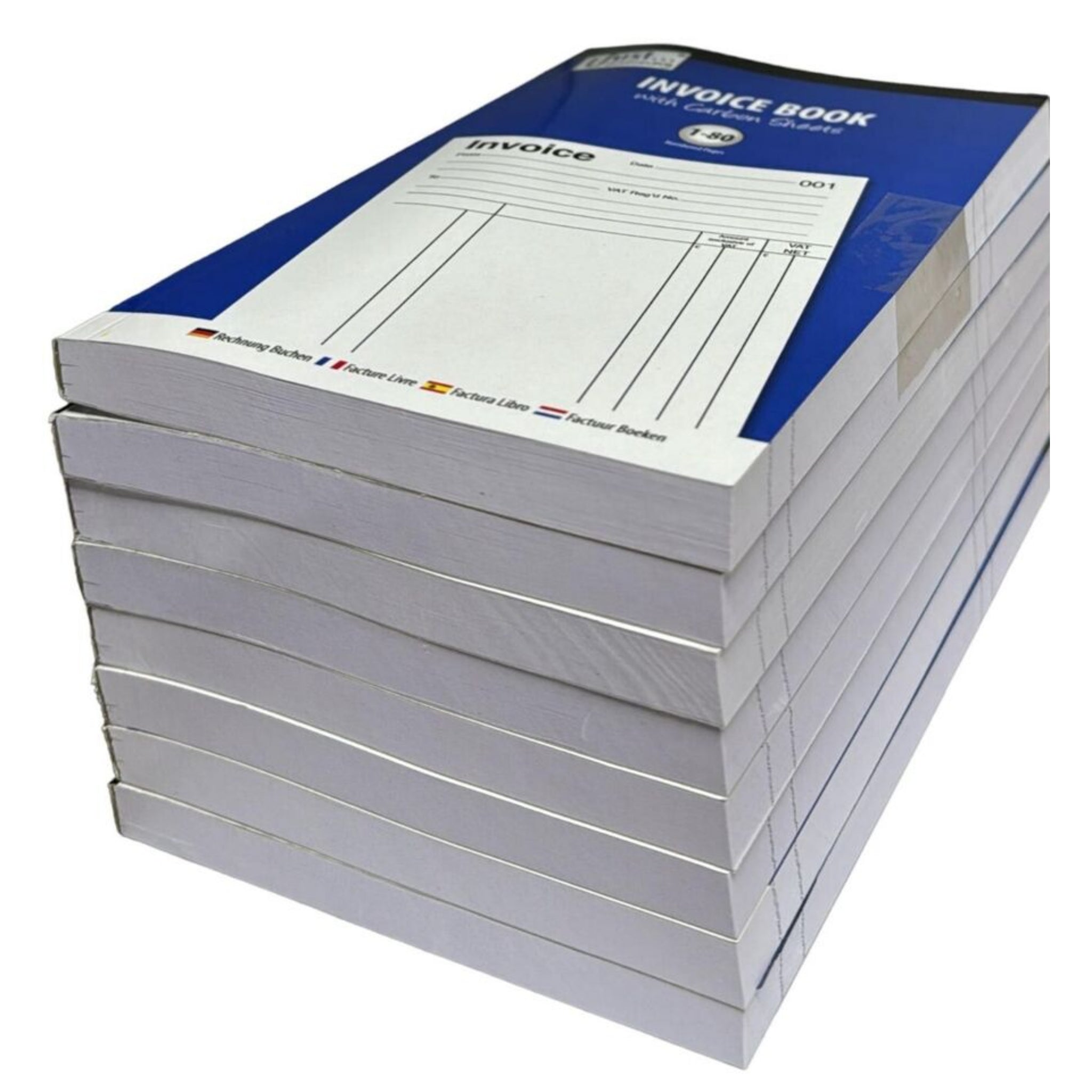 Beclen Harp 12 x A5 Invoice Duplicate Book With Carbon Sheet Full Size 1-80 Pages UK Seller