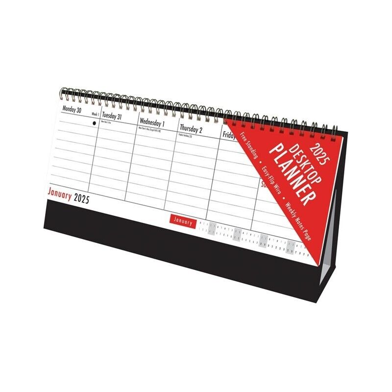 Beclen Harp 3x 2026 Wall Calendar Large Weekly Desktop Planner, Full Year Holiday Organiser office Home desk calendar