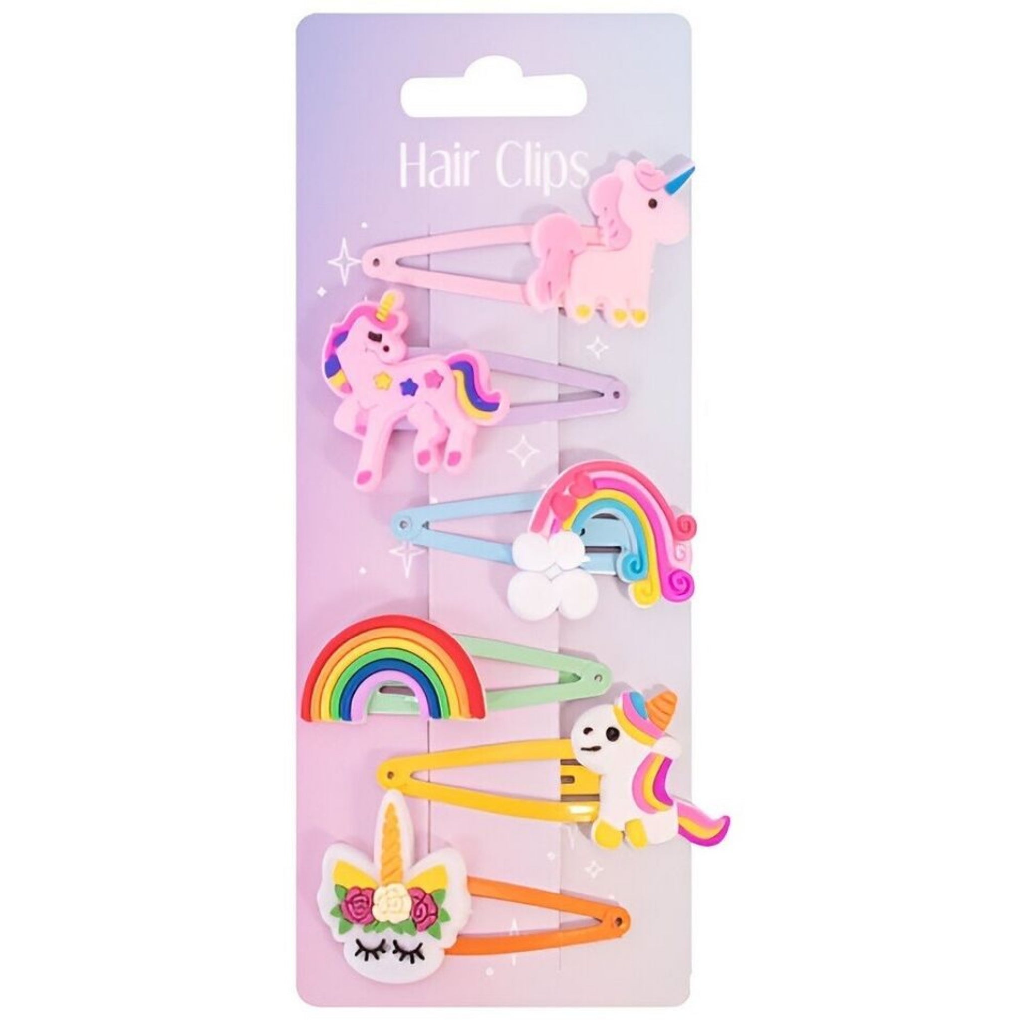 Beclen Harp 12 UNICORN Hair Clips Kids Party Bag Fillers Unicorn Girl Hairclips Hair Slides