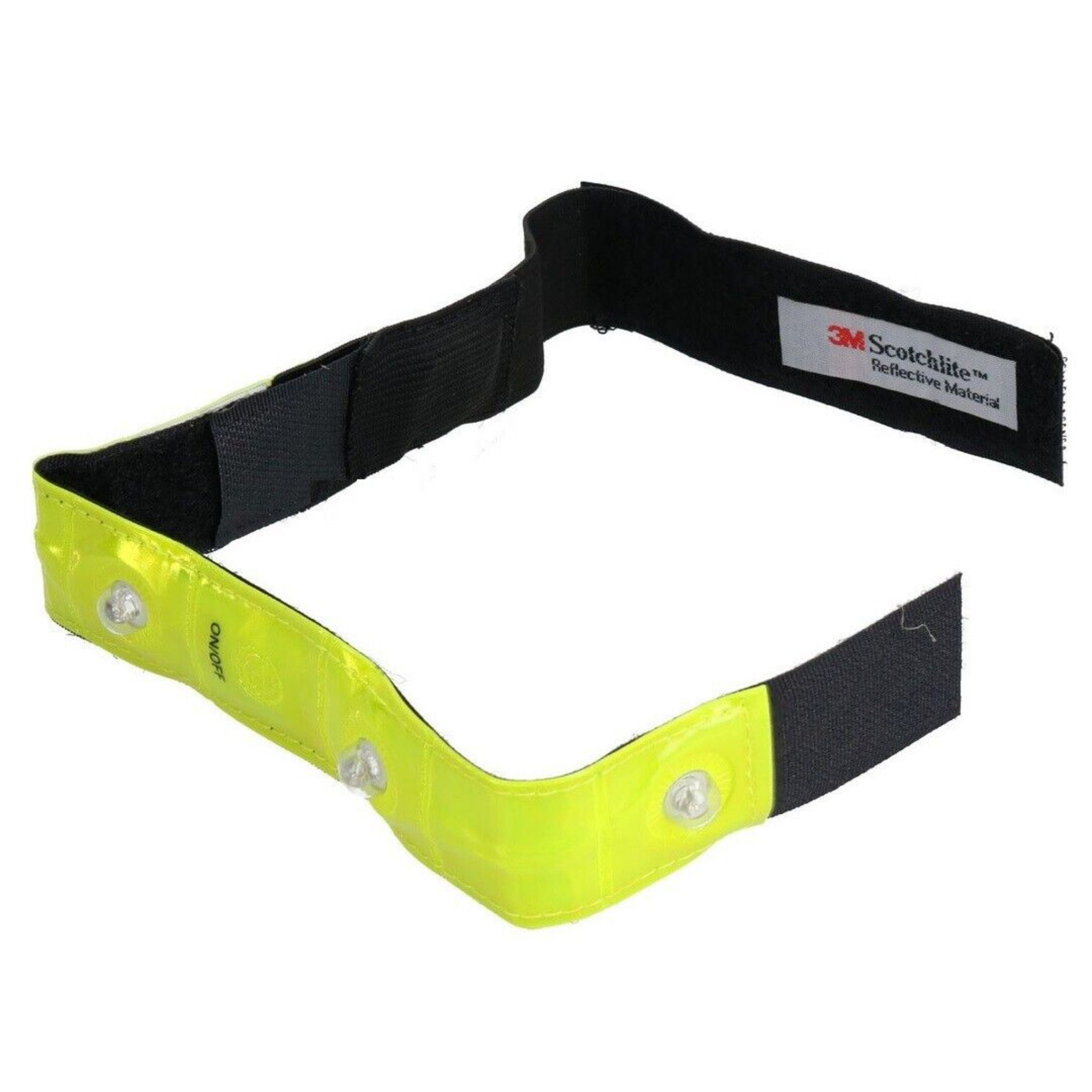 Beclen Harp 3 LED Yellow Reflective Ankle Arm 2X Band High Visibility For Cycling Running Safe