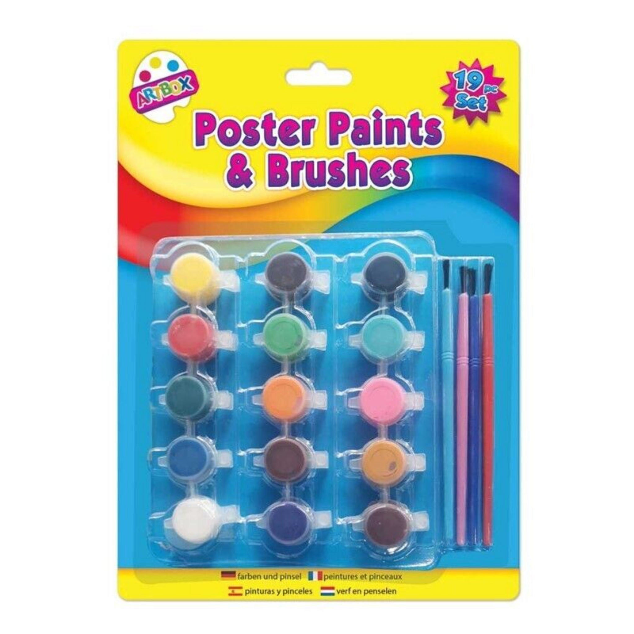 Beclen Harp 15 Poster Paint & Brush Set Children Kids Craft Painting Drawing Colour Activity