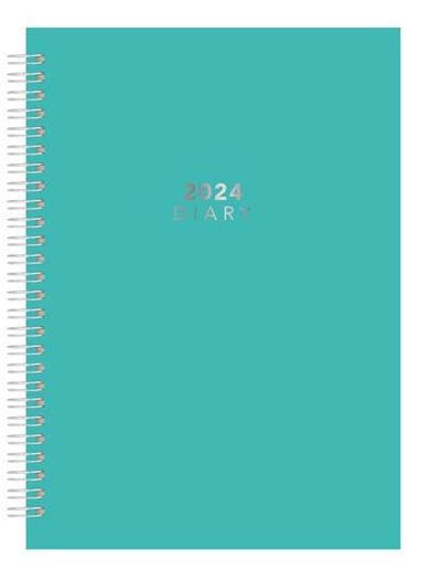 Beclen Harp 2024 A5 Week To View/WTV Personal Executive Wiro/Spiral Non Scratch Paper Diary