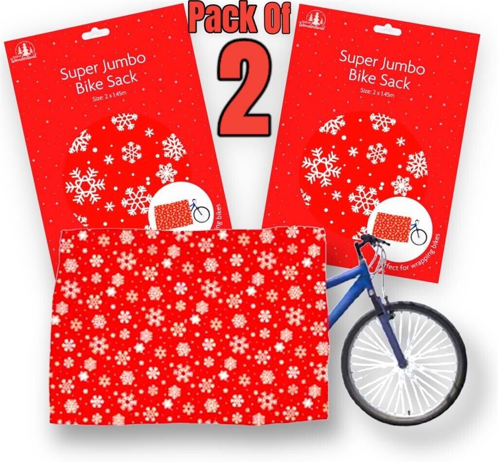 Beclen Harp 2 Pcs Super Jumbo PVC Santa Sacks Stocking Merry Christmas Xmas Gift Present Bag