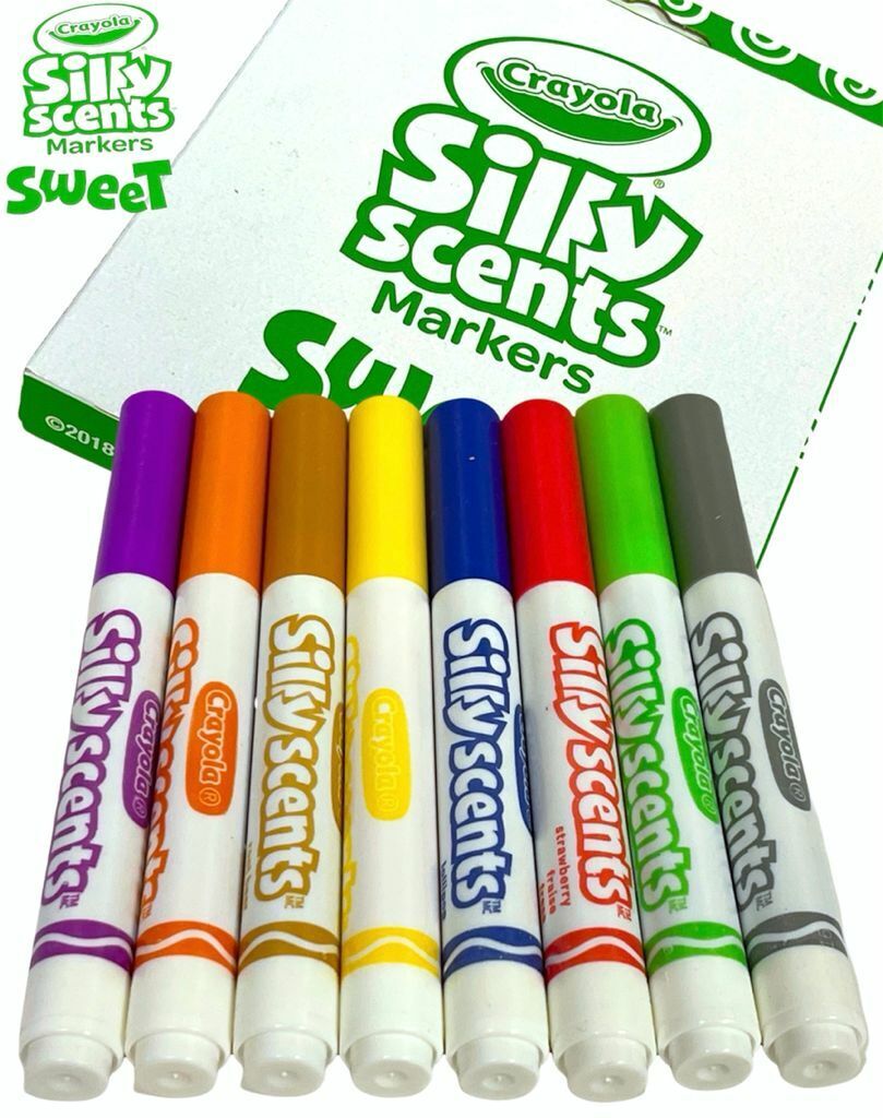 Beclen Harp Crayola 8 Scented Markers Pens Fruit Fragrance School Kids Fun Class Art Drawing