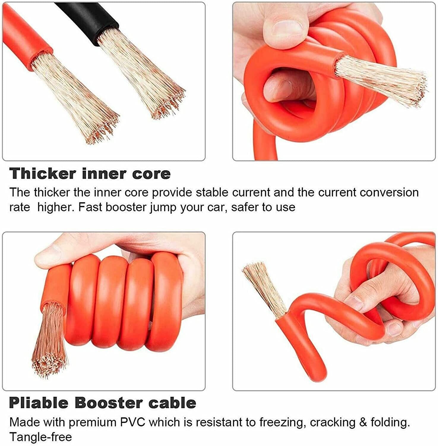 Beclen Harp 200AMP Heavy Duty Jump Lead Car/Van Battery Recover Starter Jumper Cable 2M