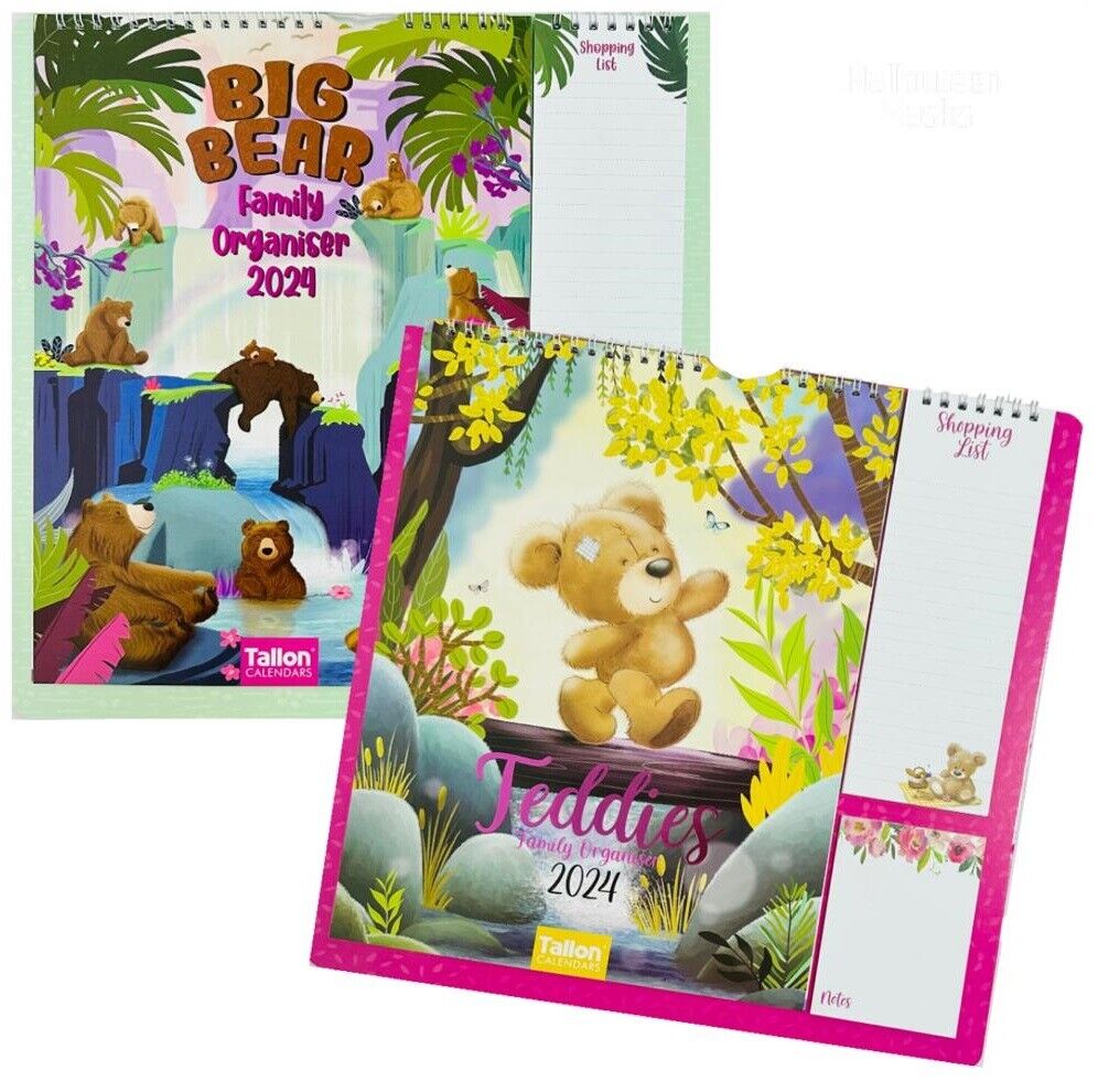 Beclen Harp 2026 Month To View/MTV Family Organiser 5 Columns Calendar Planner With Shopping Note Pad