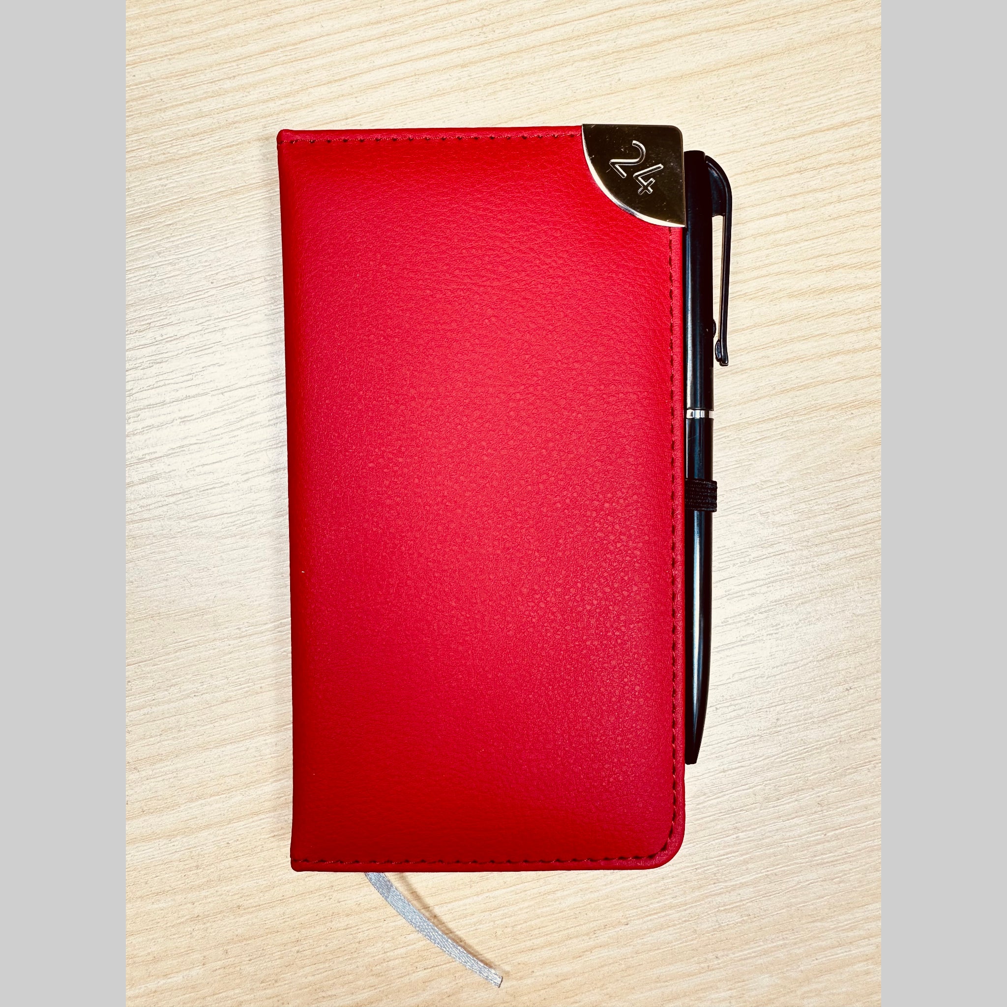 Beclen Harp 2024 Week To View/WTV Executive Diary With Leather Cover And Pen