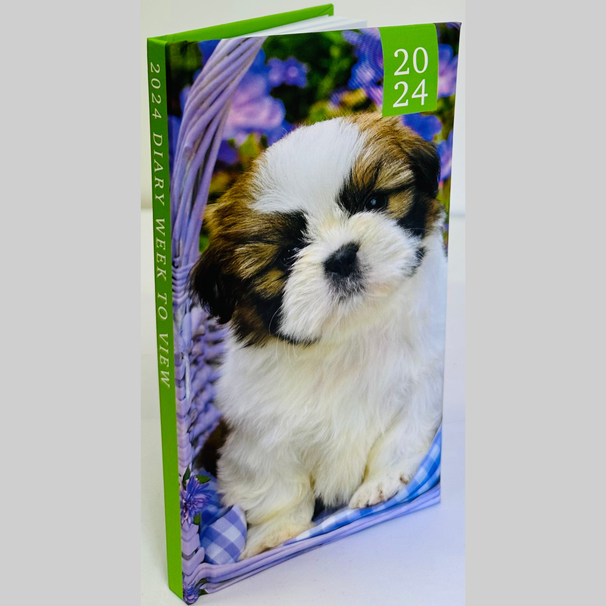 Beclen Harp 2024 Week To View/WTV Luxury Personalized Cute Pet/Kitten/Puppy Print Diary