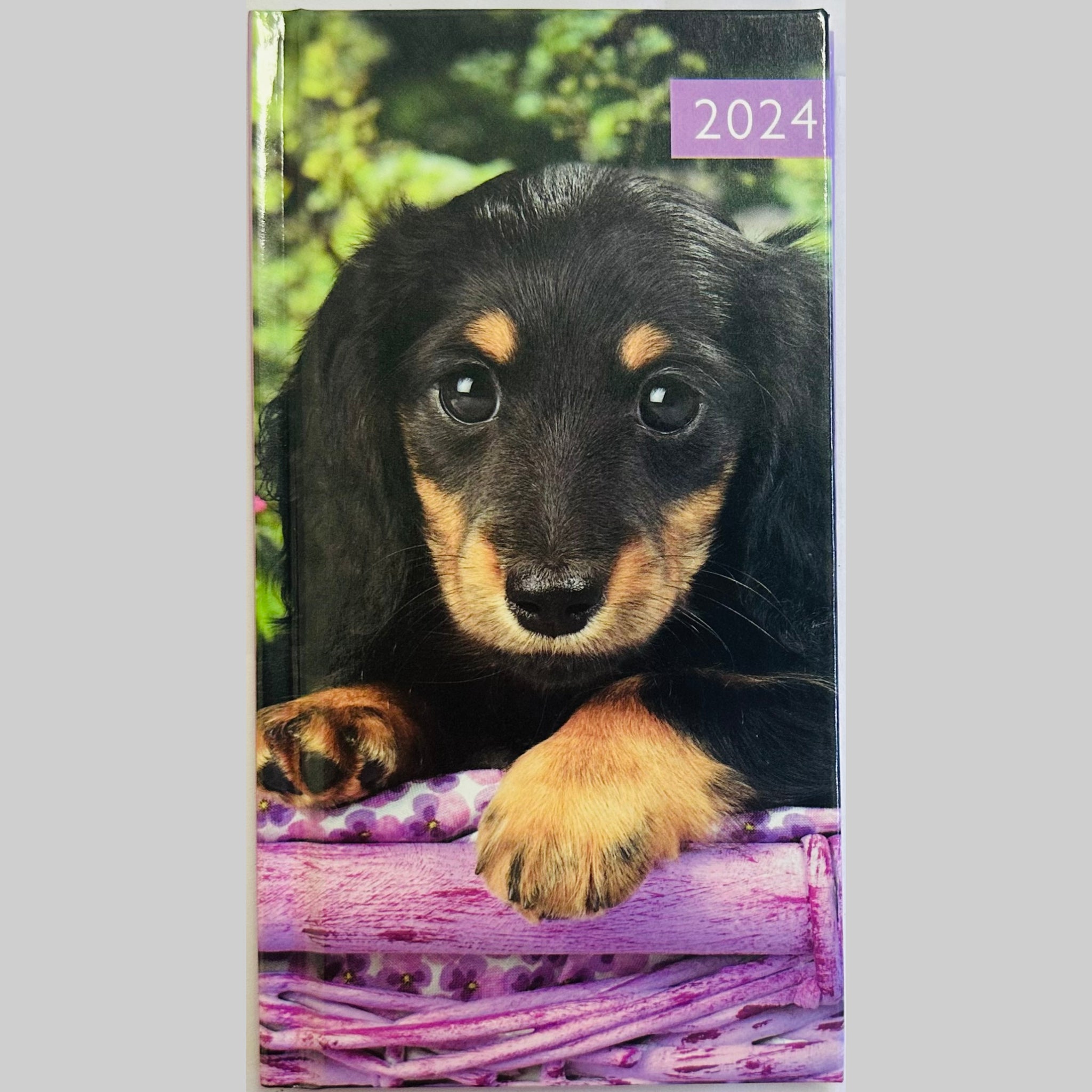 Beclen Harp 2024 Slim Week To View/WTV Personal Executive Cute Pet/Kitten/Puppy Print Diary With Hardback Cover