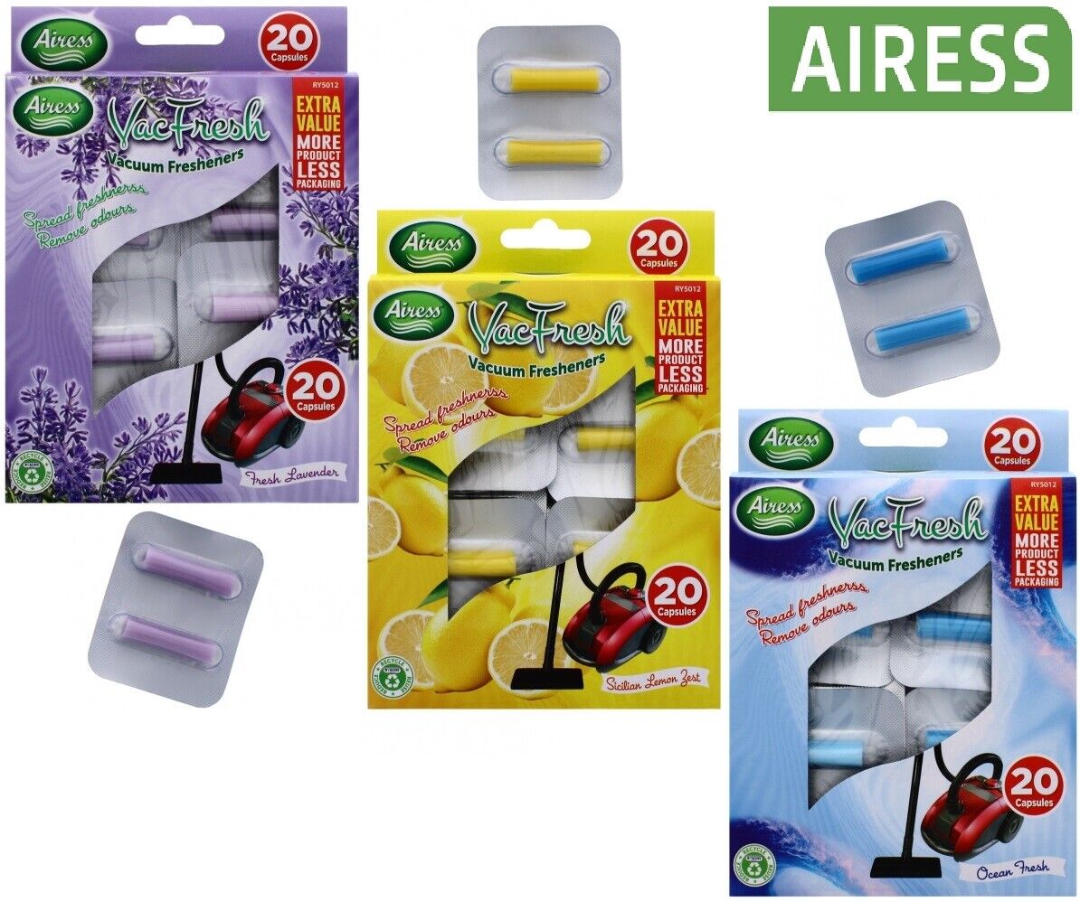 Beclen Harp 20pk Airess Vac Fresh Vacuum/Vac/Hoover Dust Cleaner Scented Air Freshner-Perfect House Warming Gift