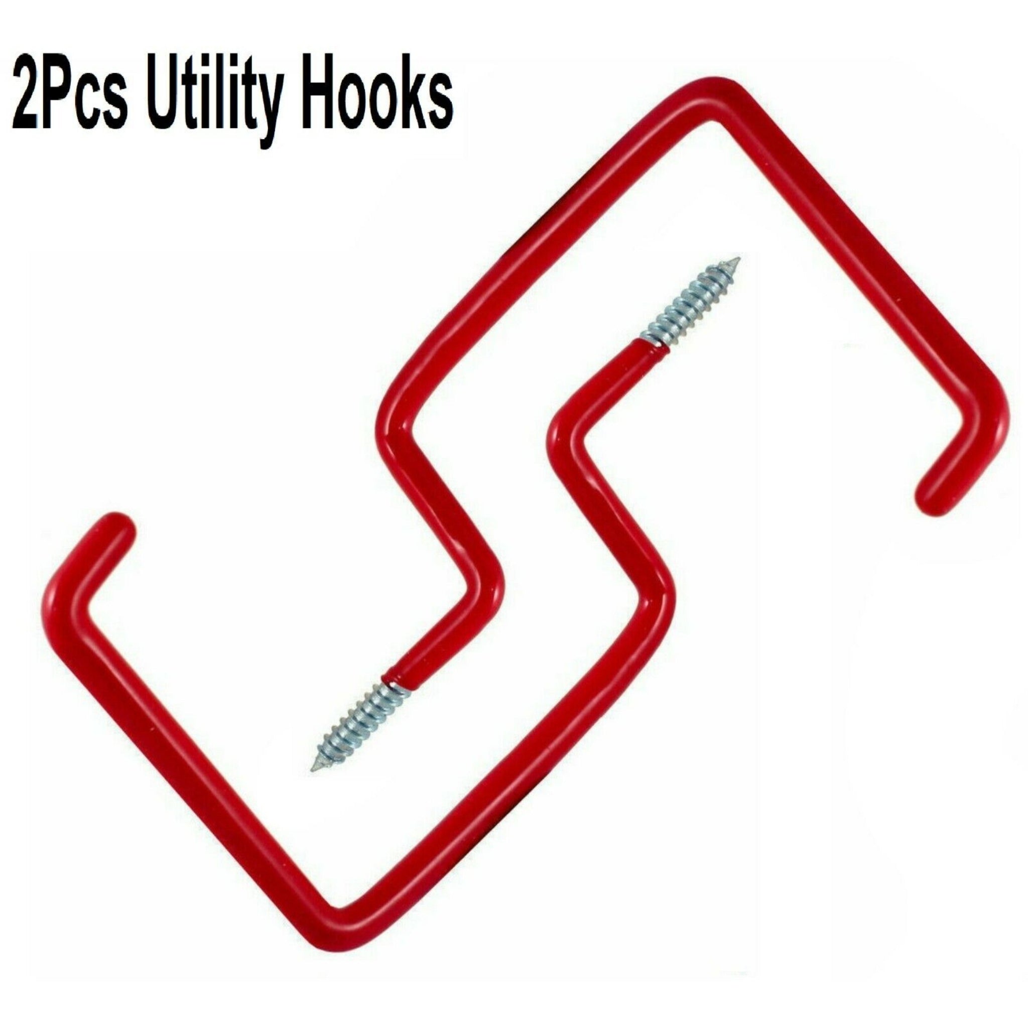 Beclen Harp 2pc Screw-In Tool Anti Slip Hanging Wall Mounted Ladder Hooks-Perfect Tool Holder For Garage/Shed/Workshop