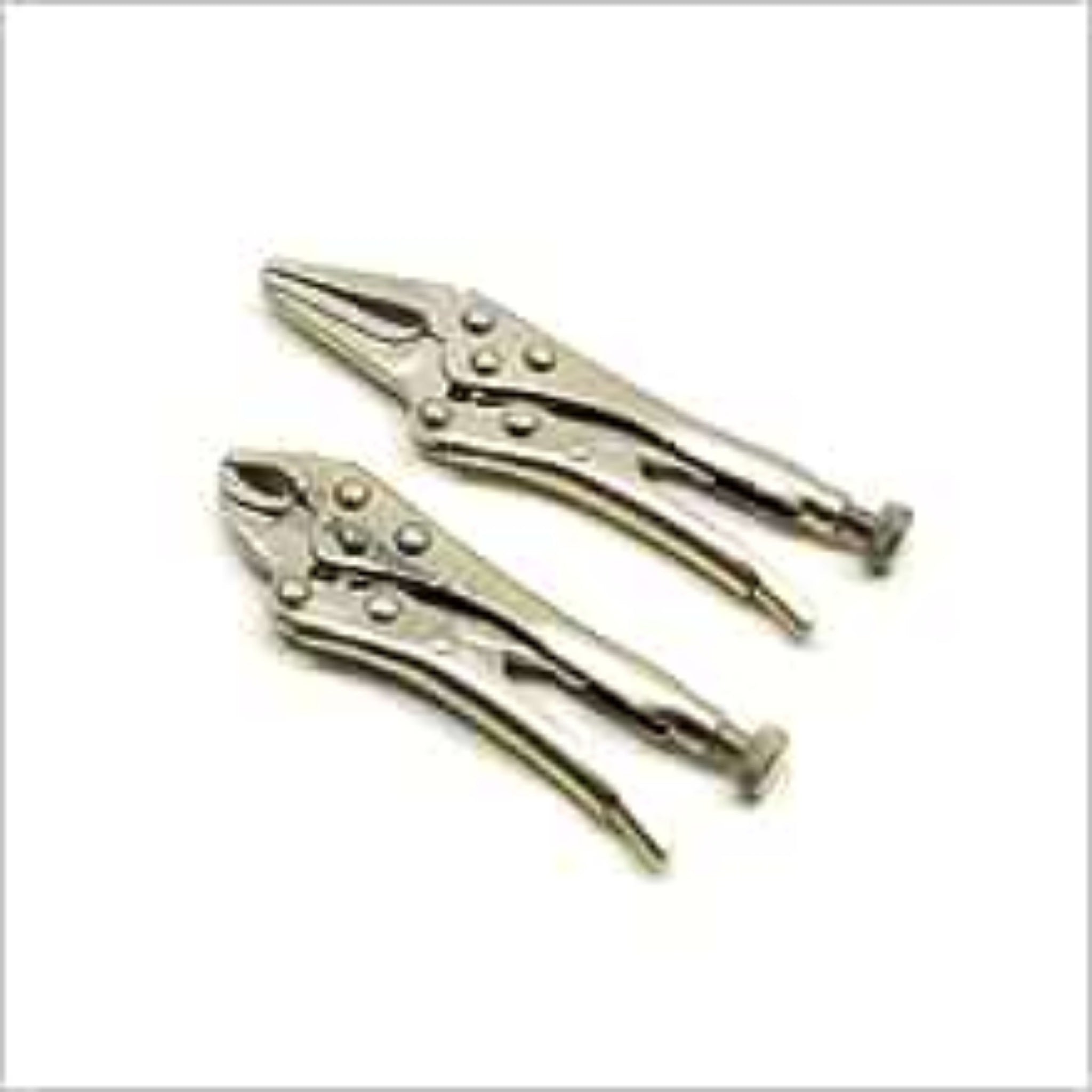 Beclen Harp 2 Piece Mini Locking Pliers For Intricate And Tight Access Work/ Welding Grip Mole Grip Pliers Clamp Set