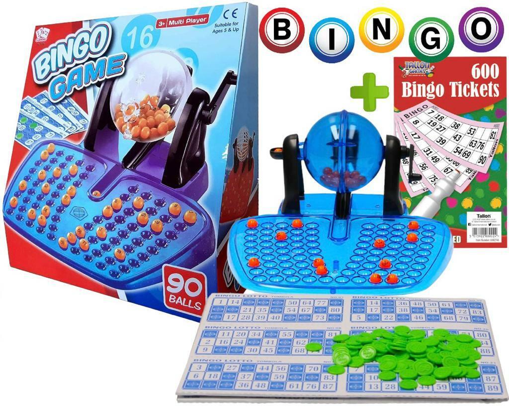 Beclen Harp Family Large Bingo Lotto Game Revolving Machine With 90 Numbers & Reusable Cards