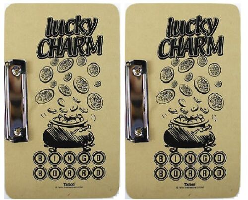 Beclen Harp 2Pcs Lucky Bingo Board With Clasp Clip Left Hand Clip 24cm x 15cm Approx