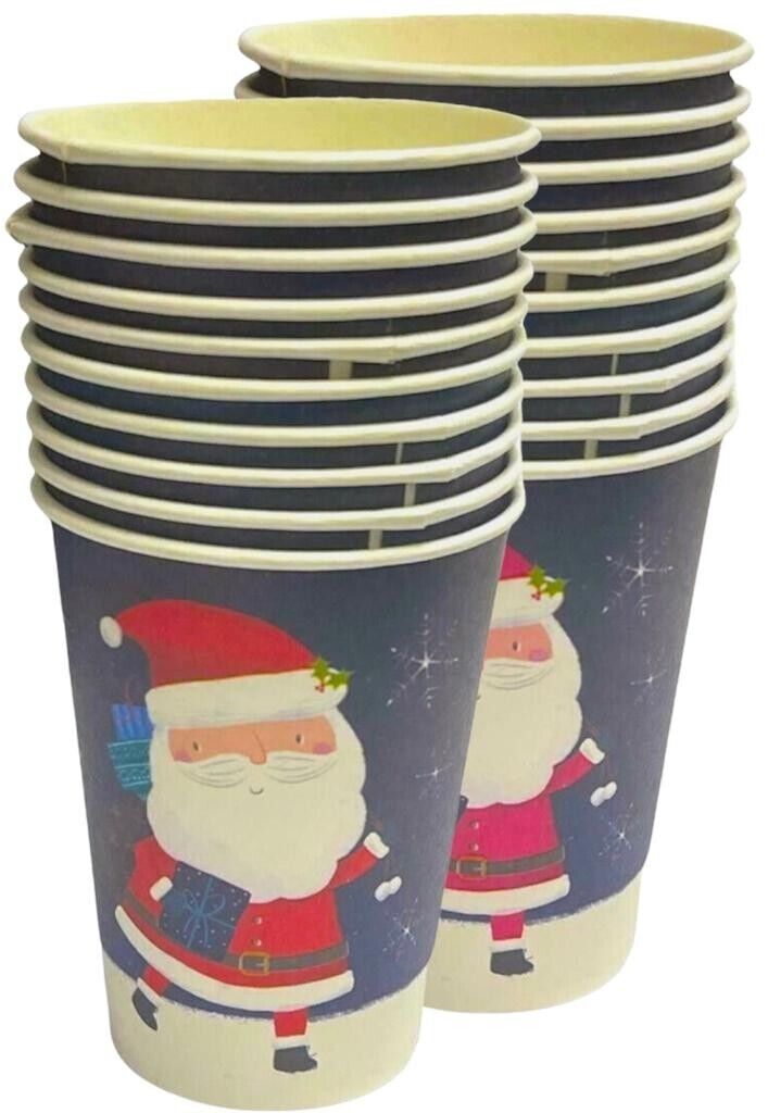 Beclen Harp 20 Christmas Festive Party Tableware Plates Glasses Napkins Tissue Paper Xmas