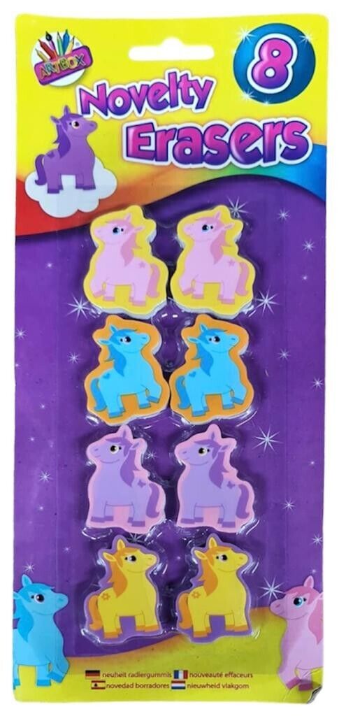 Beclen Harp 26 x NOVELTY ERASERS Kids Rubbers Party Favor Loot Gift Bag Reward Fillers