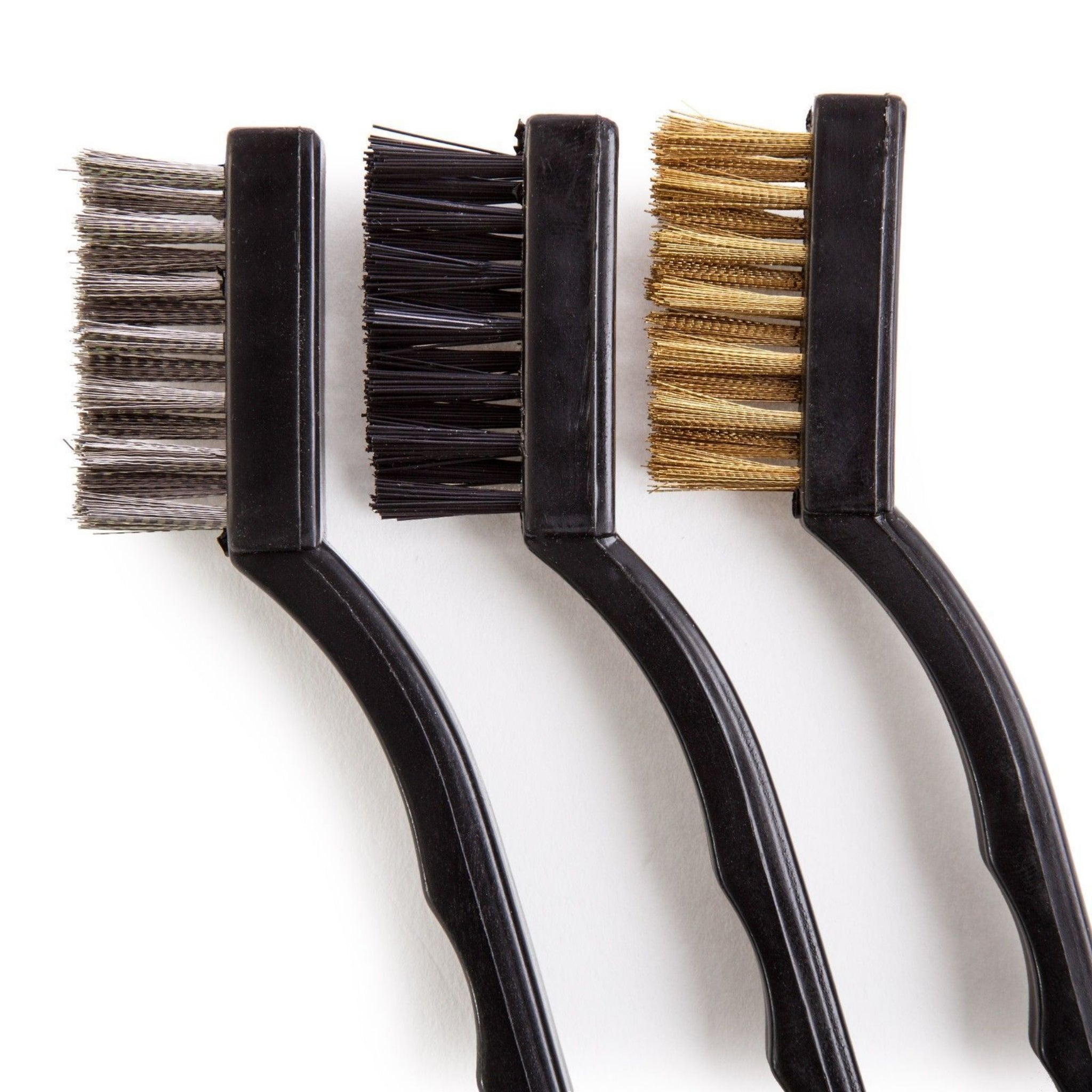 Beclen Harp 3pc Mini Stainless Steel/Nylon/Brass Wire Bristle Rush Removal Brush Set-Perfect Cleaning Tool SM