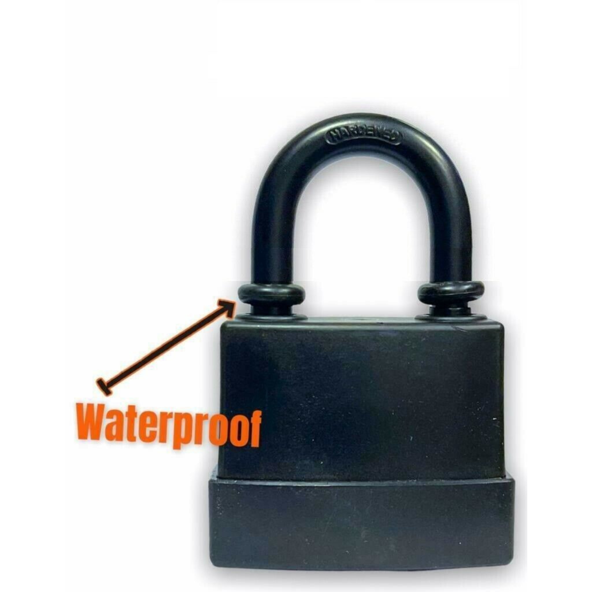 Beclen Harp Heavy Duty Padlock Short Shackle 45mm Waterproof 2 keys Security Outdoor Shed UK