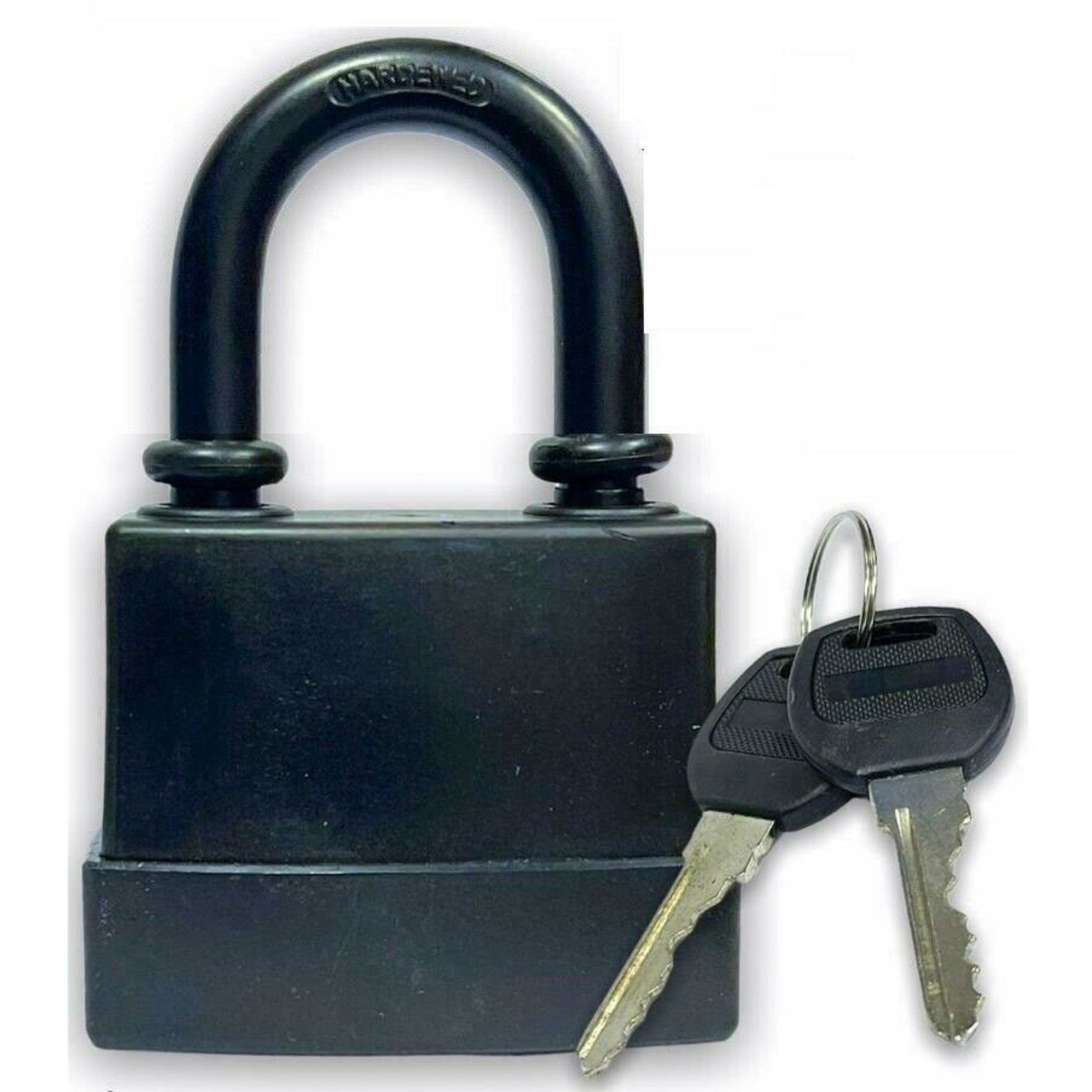 Beclen Harp Heavy Duty Padlock Short Shackle 45mm Waterproof 2 keys Security Outdoor Shed UK