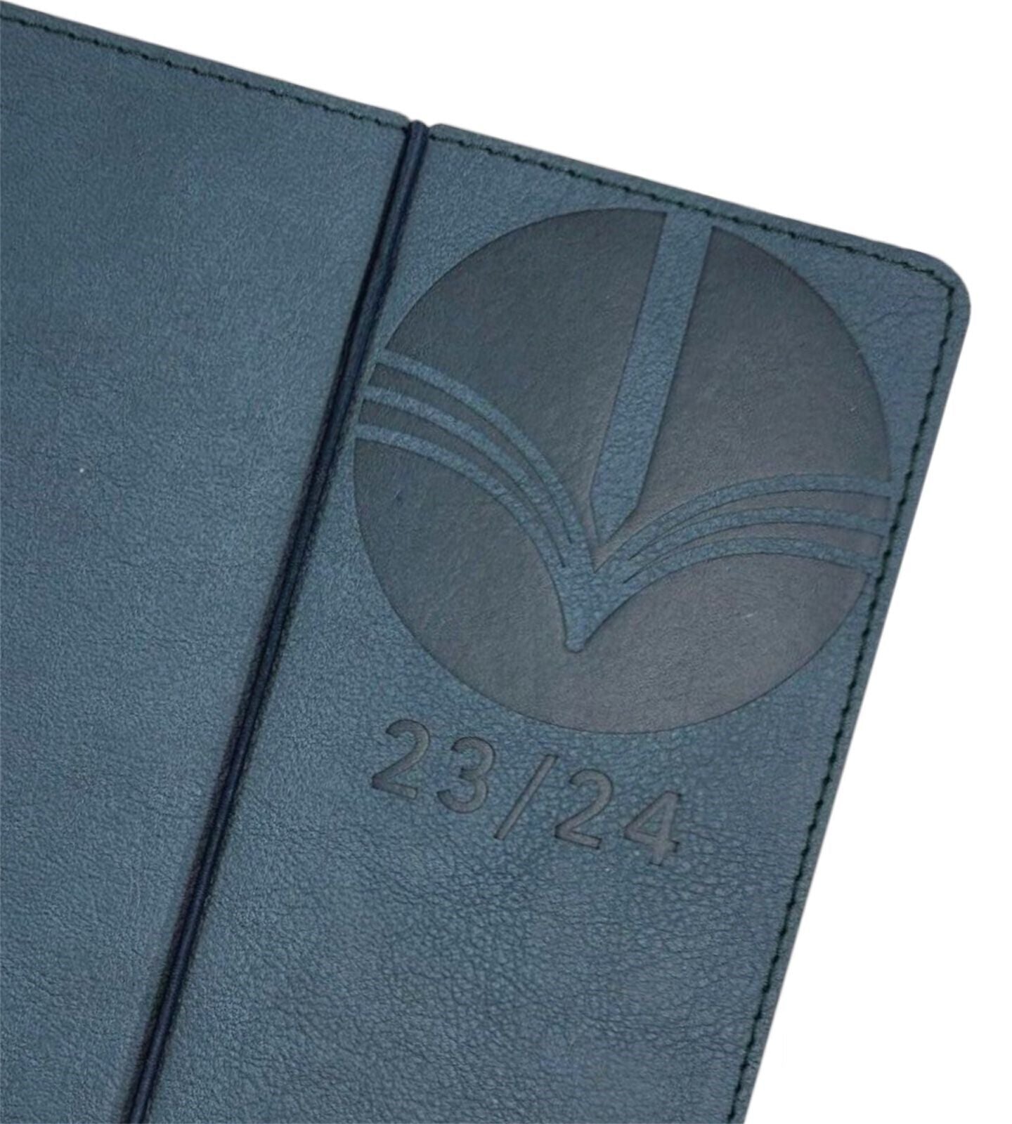 Beclen Harp 2023-2024 Academic Square Week to View Luxury Leather Diary School Office Home