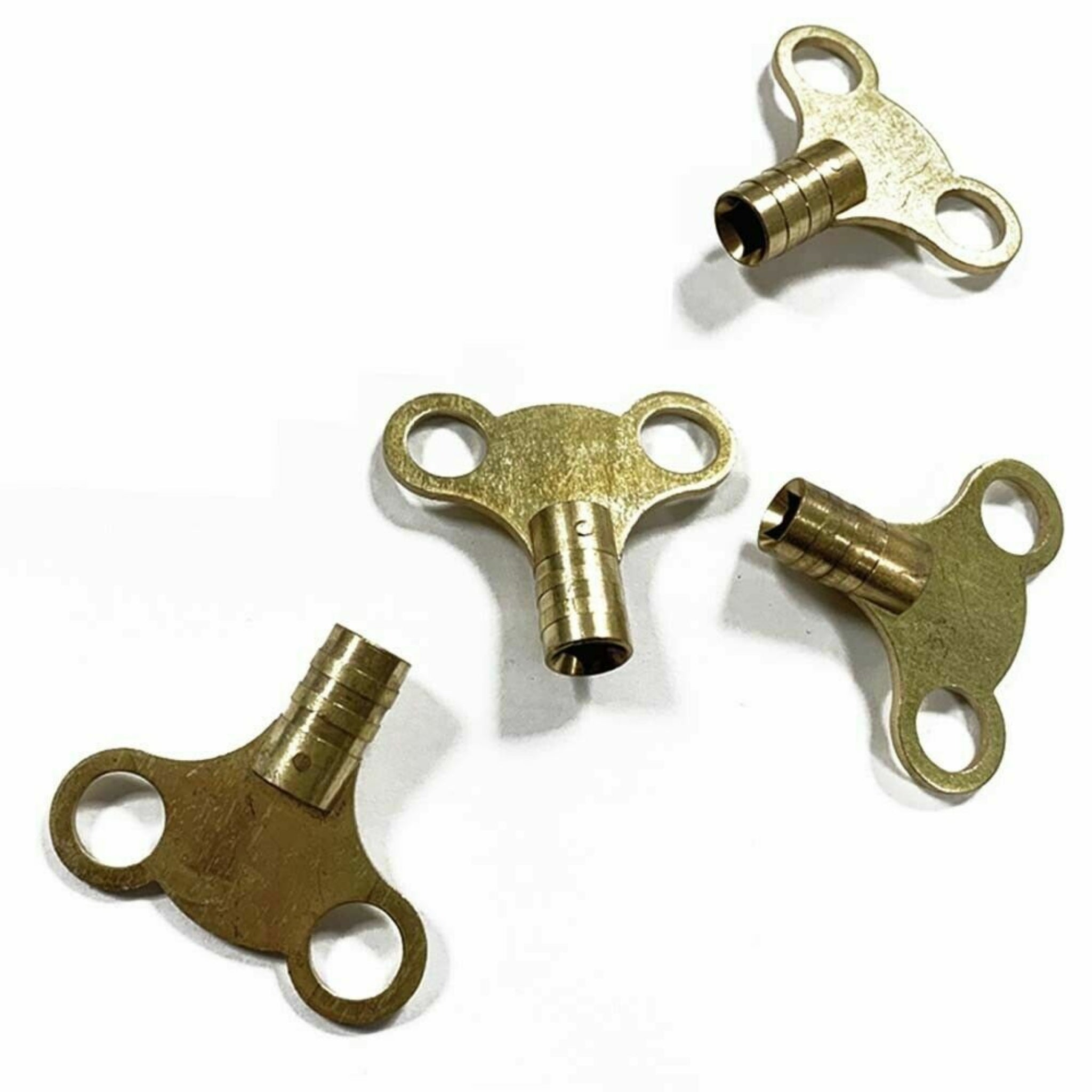 Beclen Harp 4x Solid Brass Radiator Bleed Keys-Perfect Plumbing Tool For Venting Air Valves