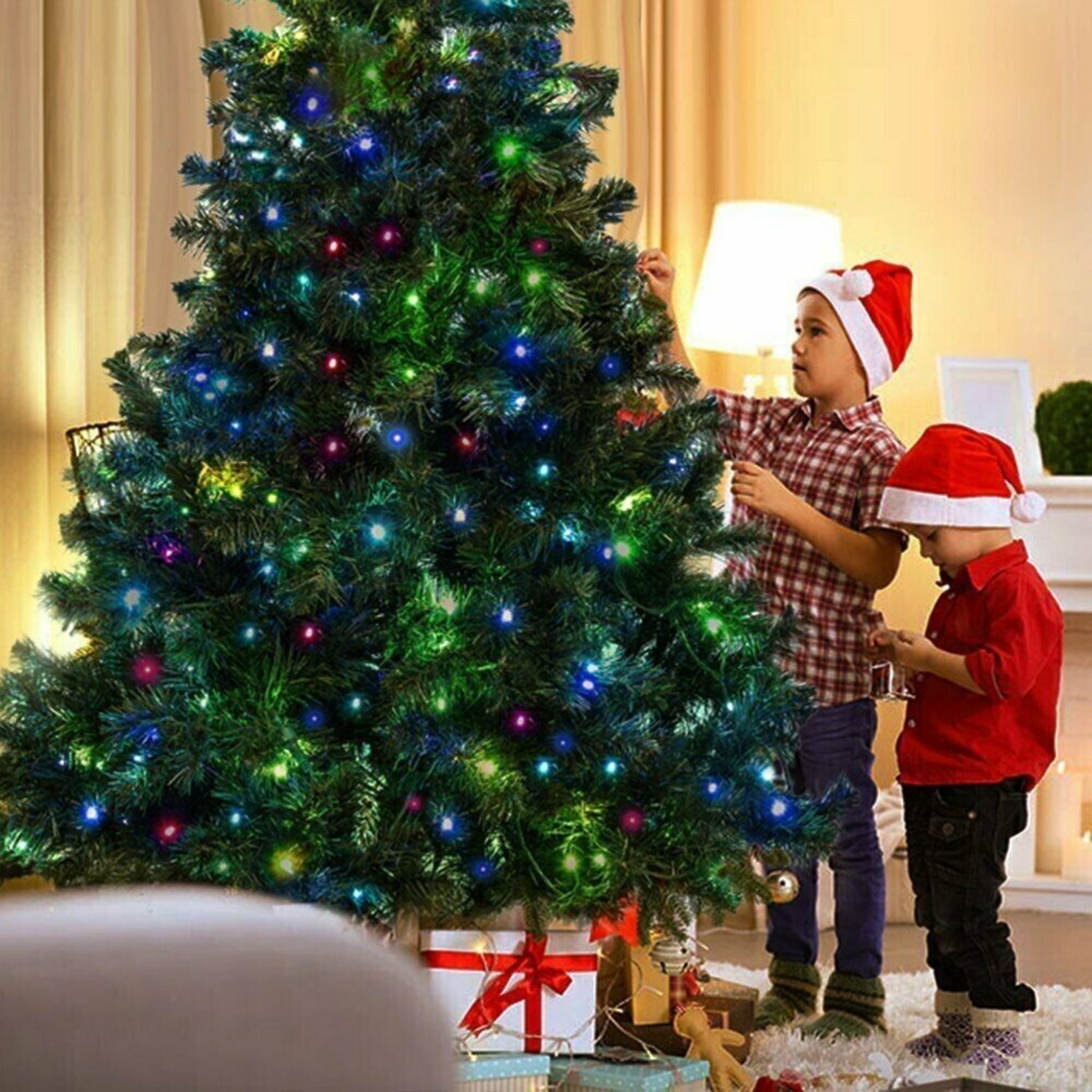 Beclen Harp 5FT Christmas/Xmas Tree Pre Lit Fiber Optic LED Lights Star 180 Tips And 180 LEDs-Perfect Christmas/Xmas Decoration