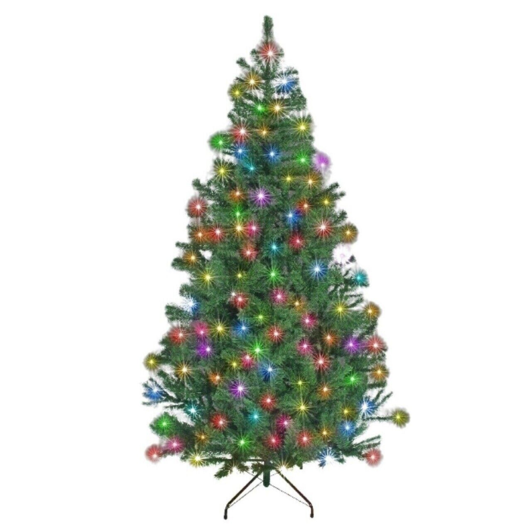 Beclen Harp 5FT Christmas/Xmas Tree Pre Lit Fiber Optic LED Lights Star 180 Tips And 180 LEDs-Perfect Christmas/Xmas Decoration