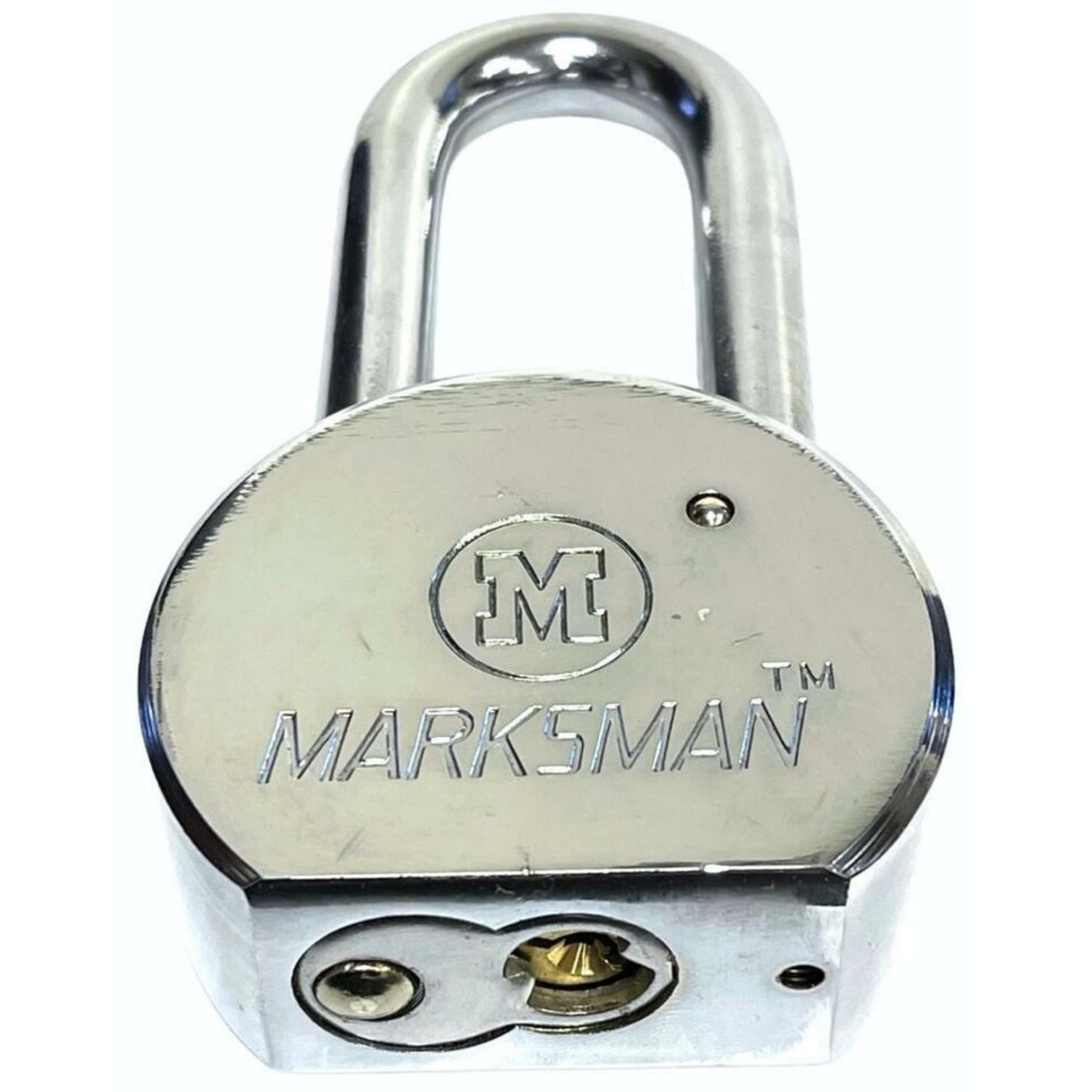 Beclen Harp Heavy Duty Long Shackle 65mm Chrome Big Steel High Garden Garage Security Padlock & 3 Keys