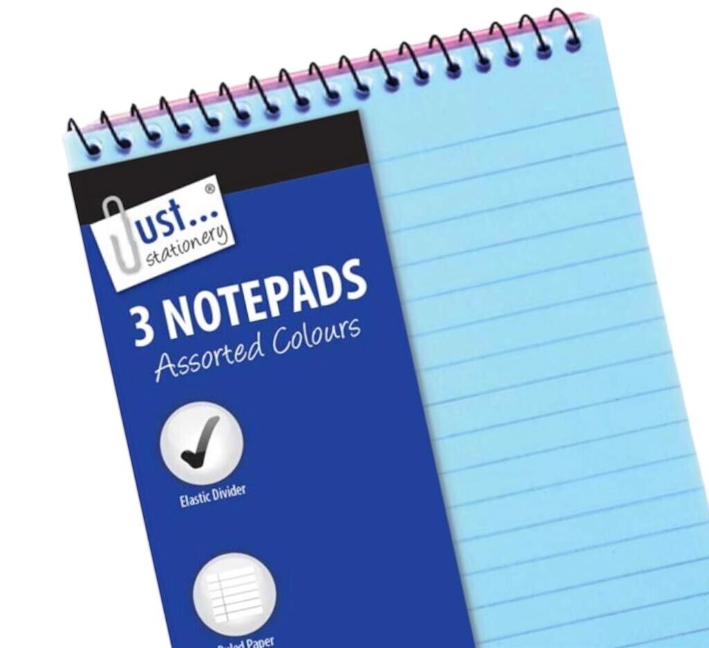 Beclen Harp 6 Neon Plastic Cover 100x150mm Note Pads/Notebooks With Elastic Strap Spiral Bound-Perfect