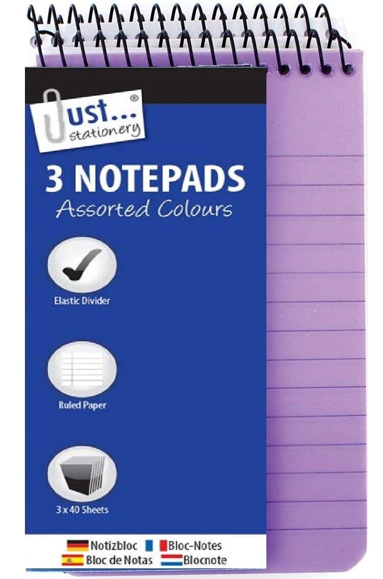 Beclen Harp 6 Neon Plastic Cover 100x150mm Note Pads/Notebooks With Elastic Strap Spiral Bound-Perfect