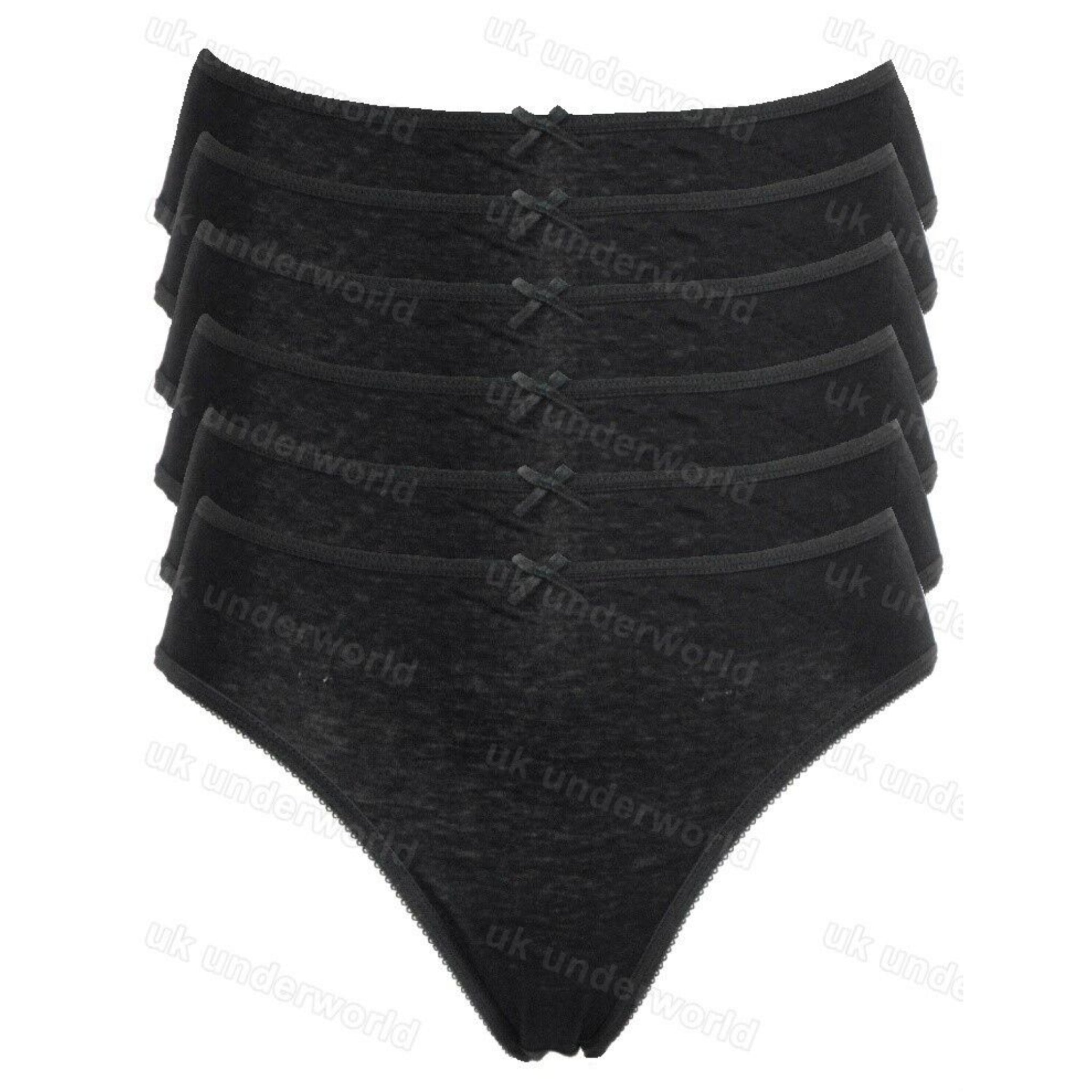 Beclen Harp 6 Pair Women/Ladies Cotton Plain And Floral Briefs Bikini Knickers Pants Underwears For Adults-Perfect Christmas/Xmas Gift