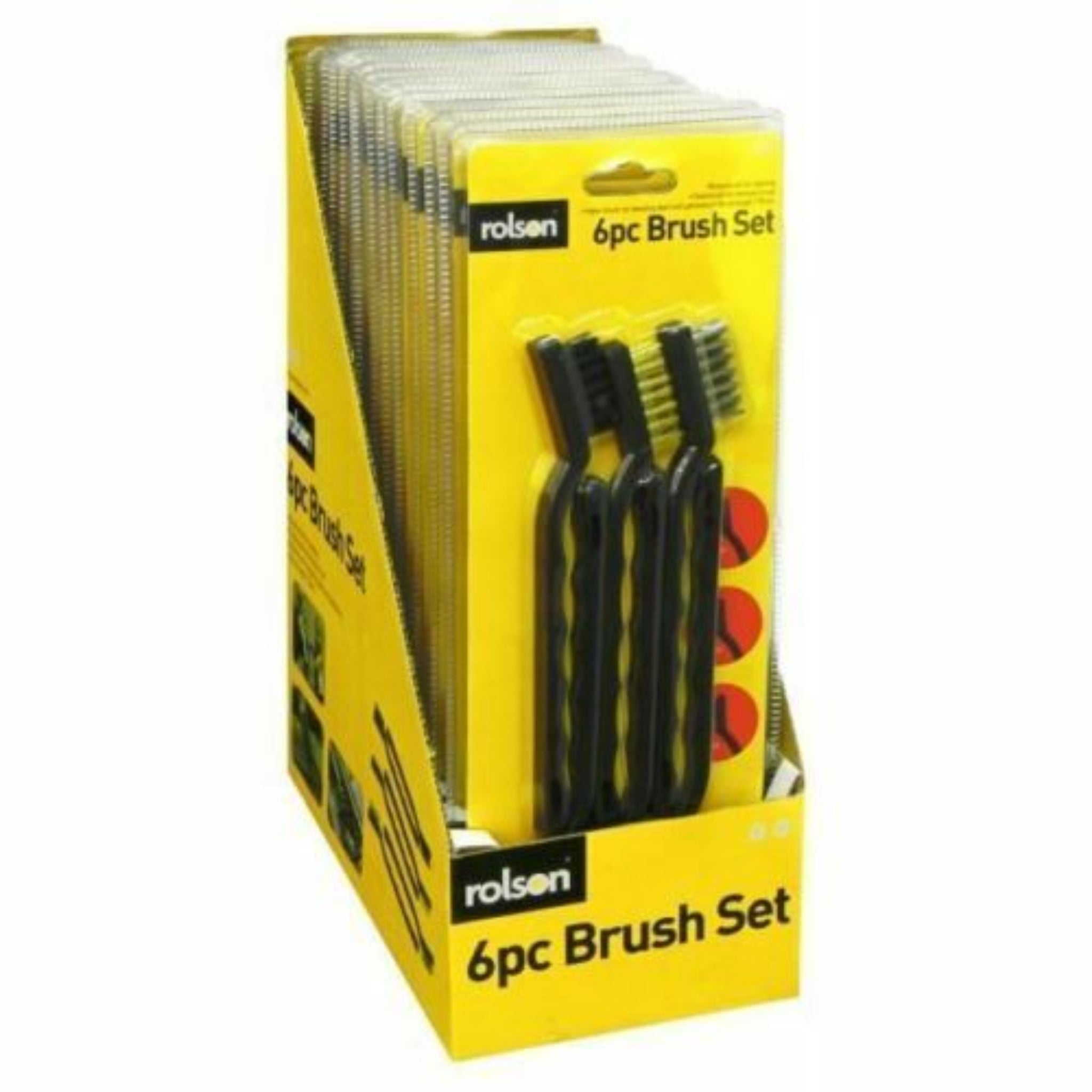 Beclen Harp 6pc Mini Stainless Steel/Nylon/Brass Wire Bristle Rush Removal Brush Set-Perfect Cleaning Tool SM