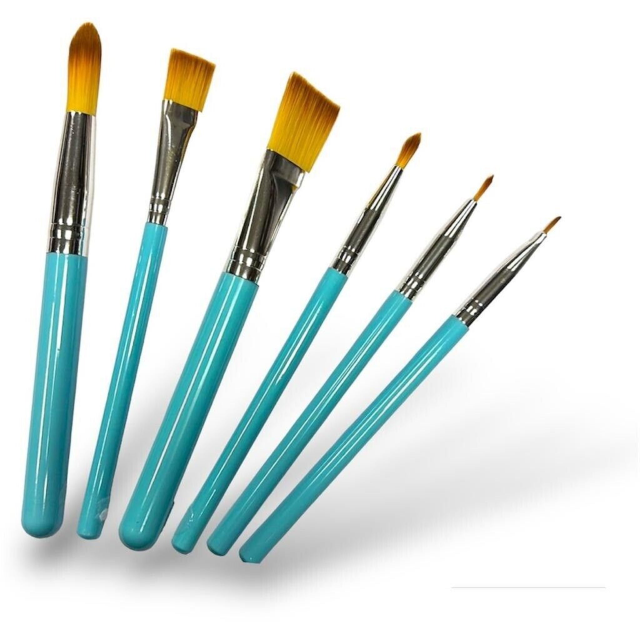 Beclen Harp 6pc Cake Icing And Decorating Paint Brushes-Perfect Fondant Dusting Sugar Craft Clay Tool