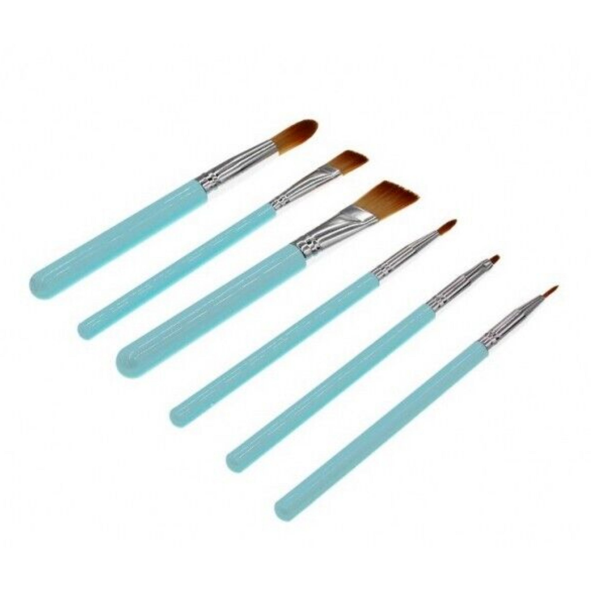 Beclen Harp 6pc Cake Icing And Decorating Paint Brushes-Perfect Fondant Dusting Sugar Craft Clay Tool