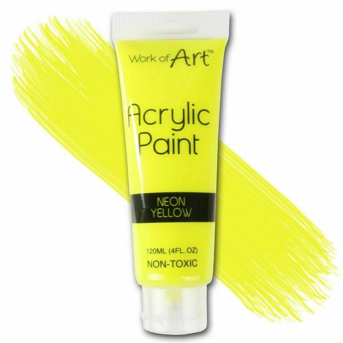 Beclen Harp New Acrylic Paints 6 Paint Tube Art Bright Colours Crafts Painting Painter 120ml