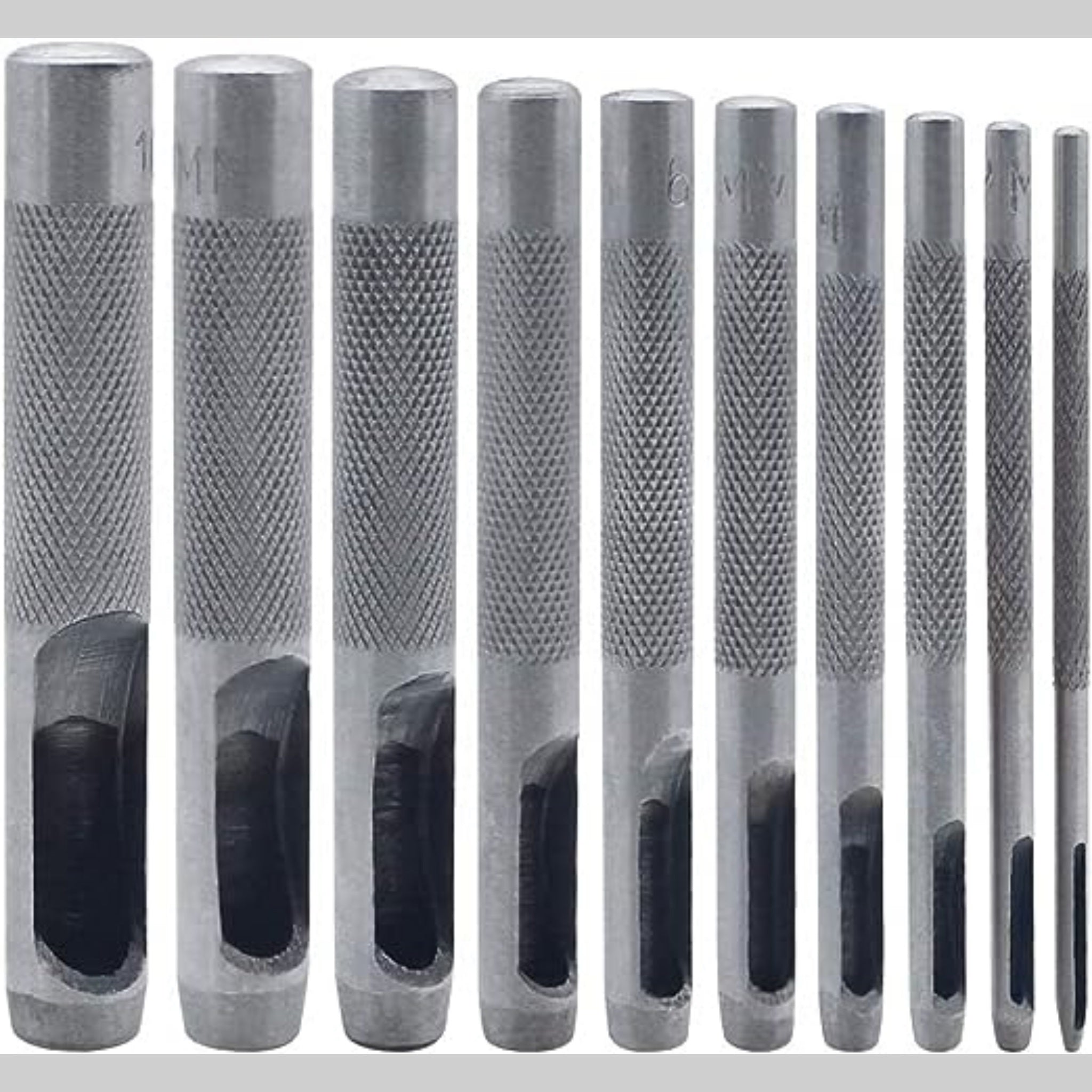 Beclen Harp New 9Pc Hollow Punch Set Hole Cutter Puncher Tool Gasket Vinyl Craft Leather