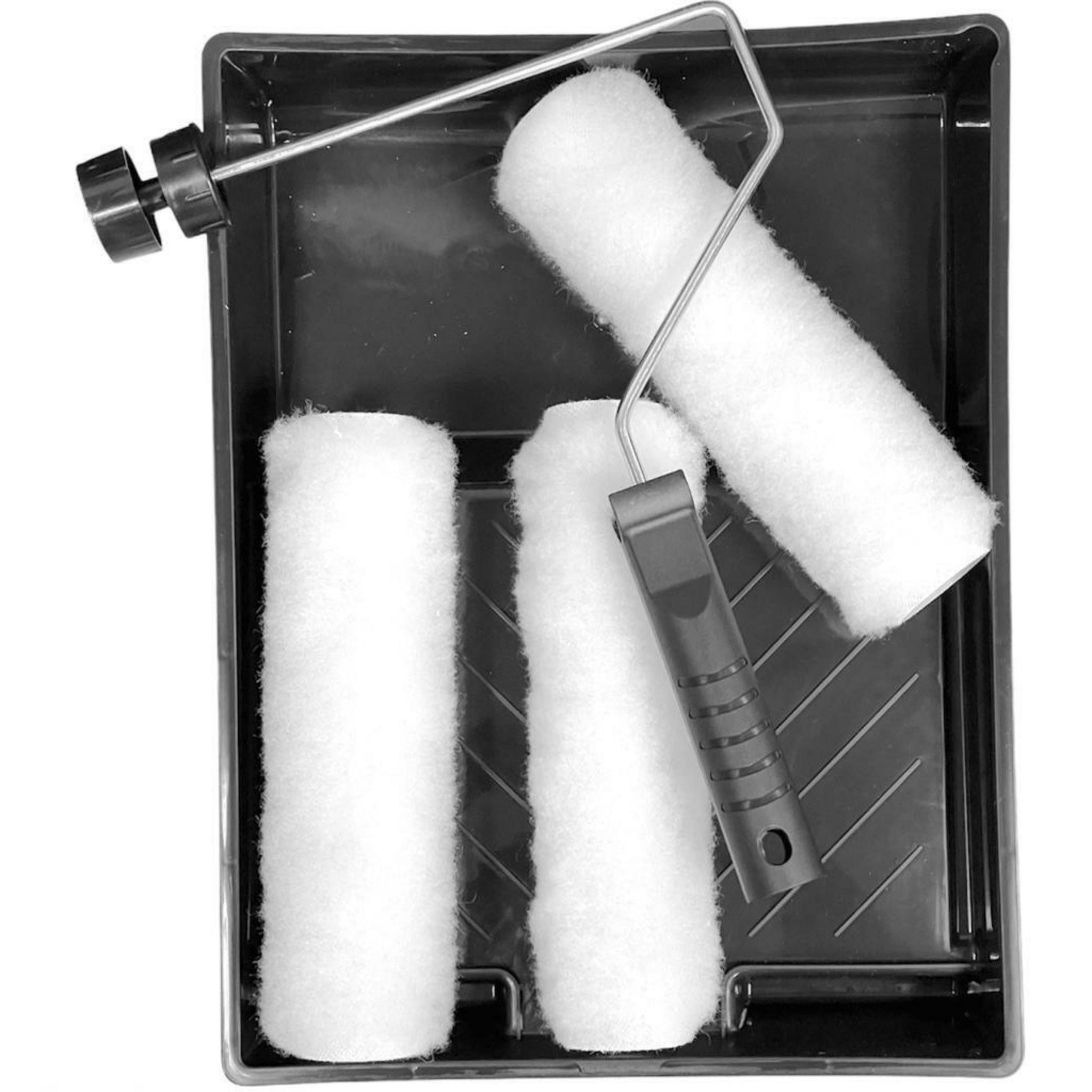 Beclen Harp 9'' Paint Roller With 3 Sleeves Complete Decorating Roller Tray Kit-Perfect DIY Painting Tool Kit