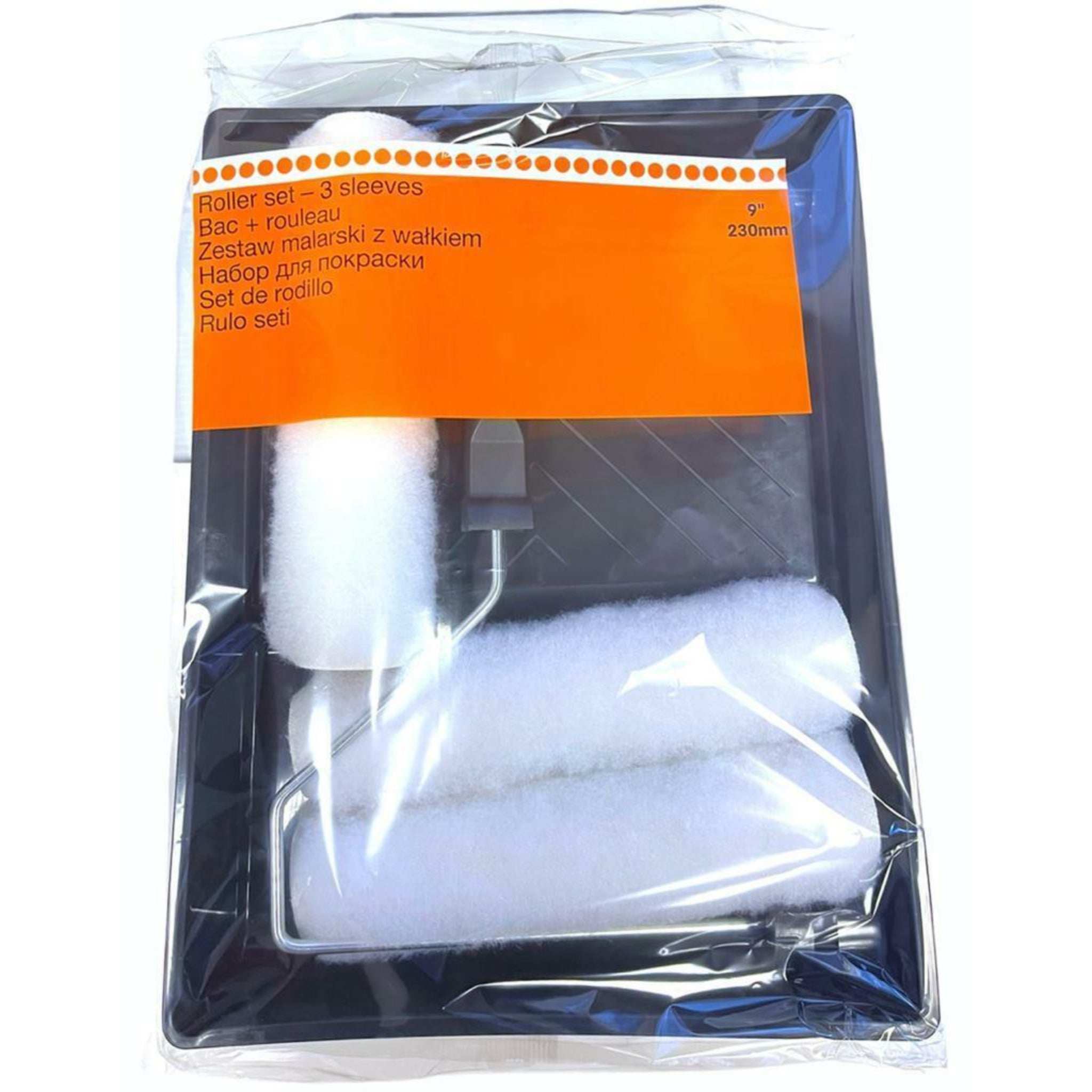 Beclen Harp 9'' Paint Roller With 3 Sleeves Complete Decorating Roller Tray Kit-Perfect DIY Painting Tool Kit