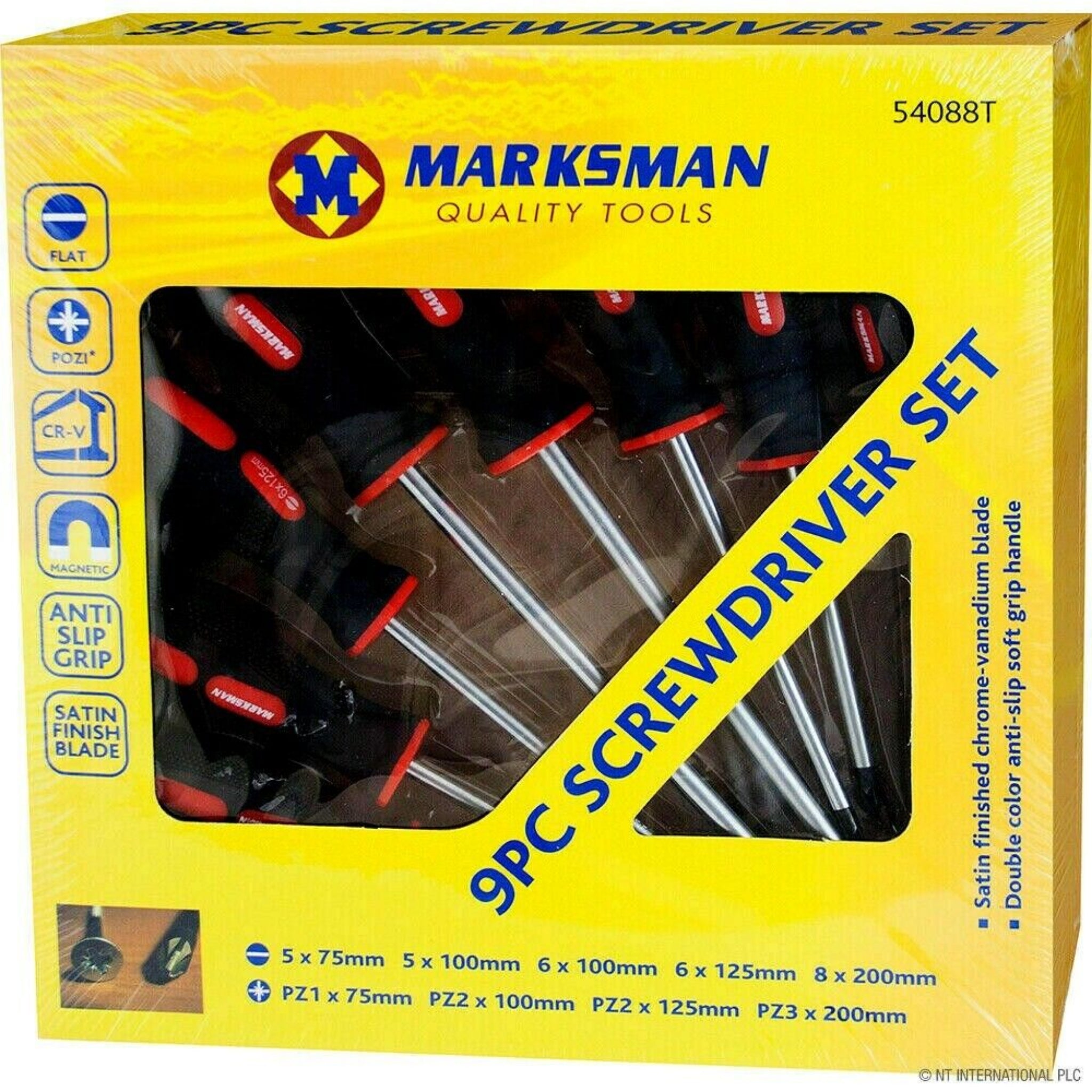 Beclen Harp 9pc Precision Magnetic Insulated Tips Screwdrivers Tool Set With Soft Grip Handles