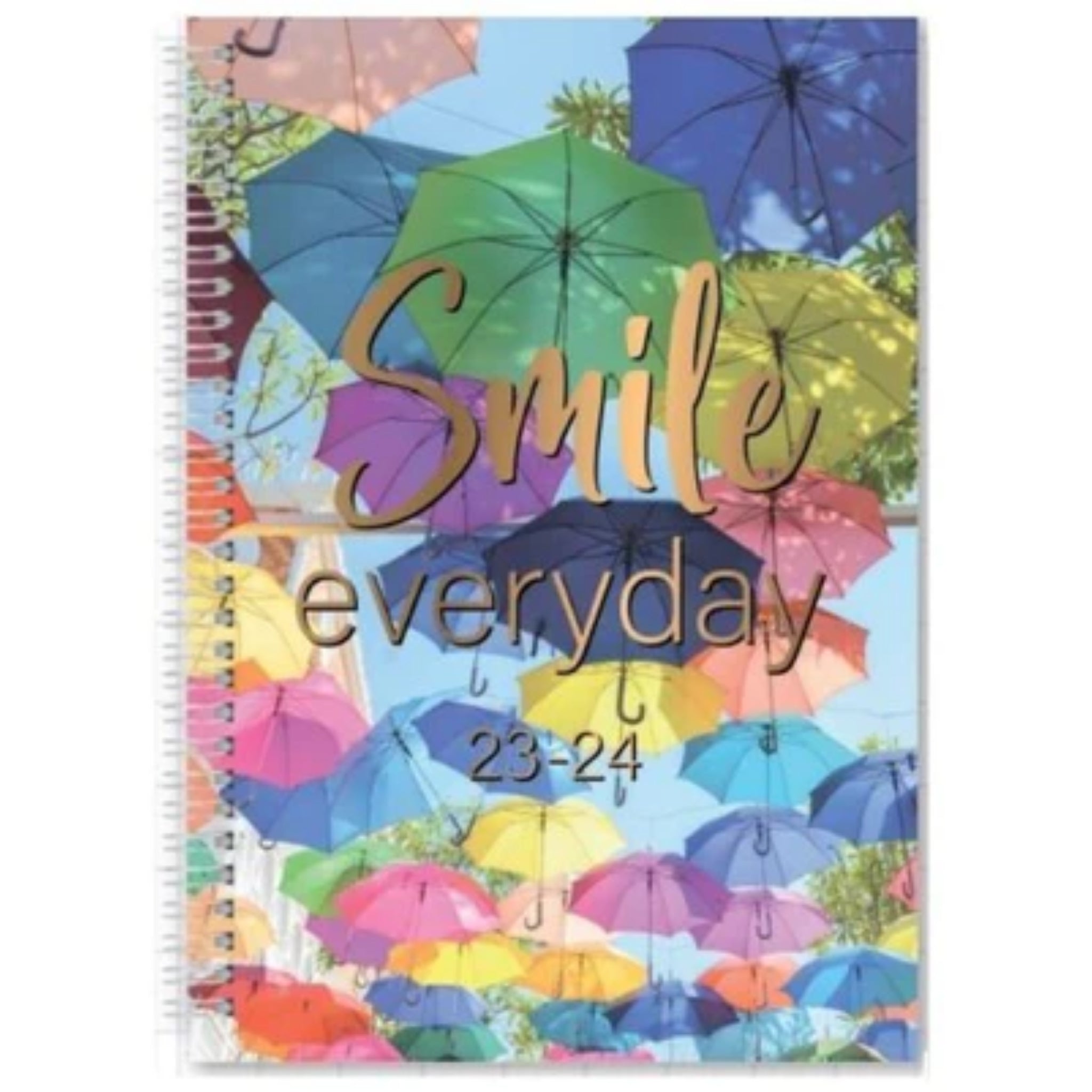 Beclen Harp 2023- 24 Academic A5 Week to View Smile Everyday Cover Diary School Year Teacher