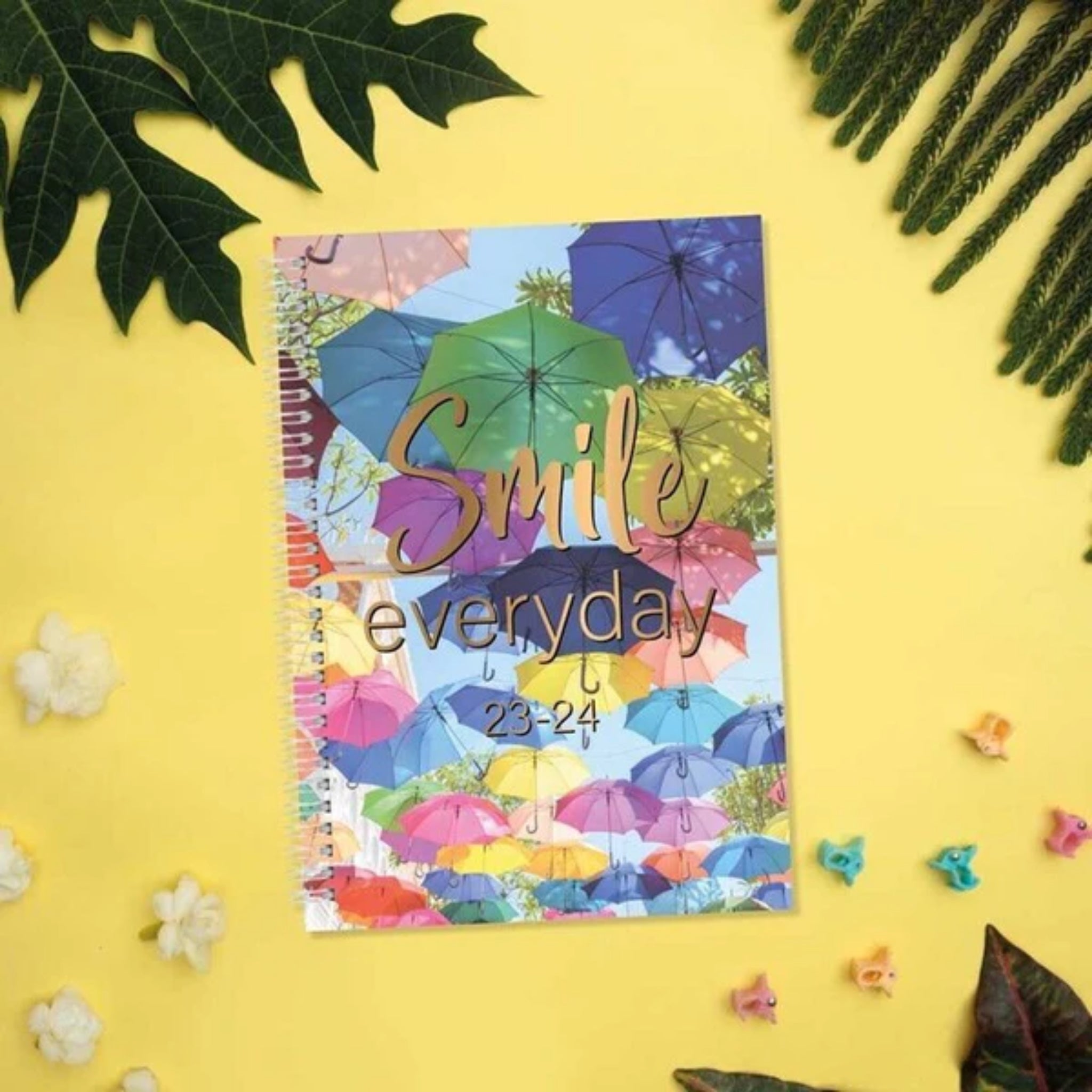 Beclen Harp 2023- 24 Academic A5 Week to View Smile Everyday Cover Diary School Year Teacher