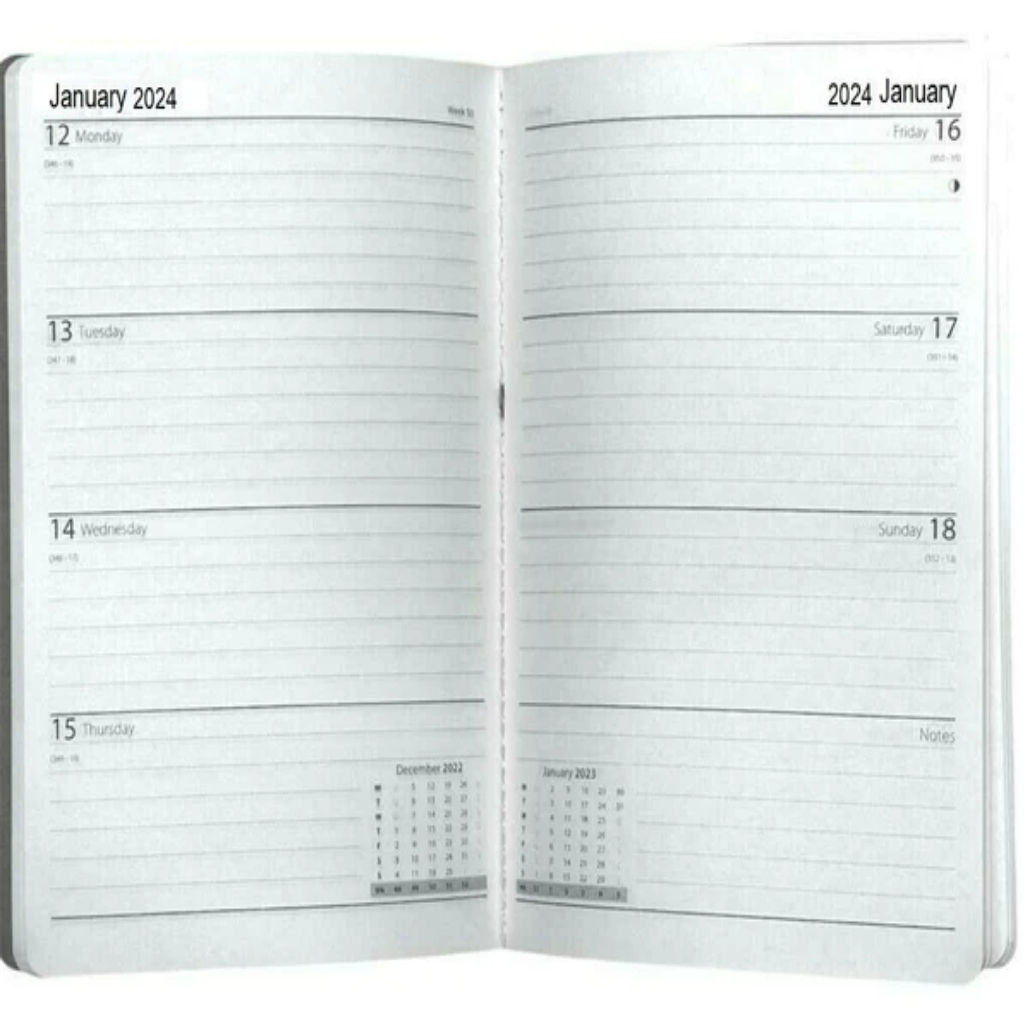 Beclen Harp 2023-2024 Academic A5 Week to View Tropical Wild Cover Diary School Year Teacher