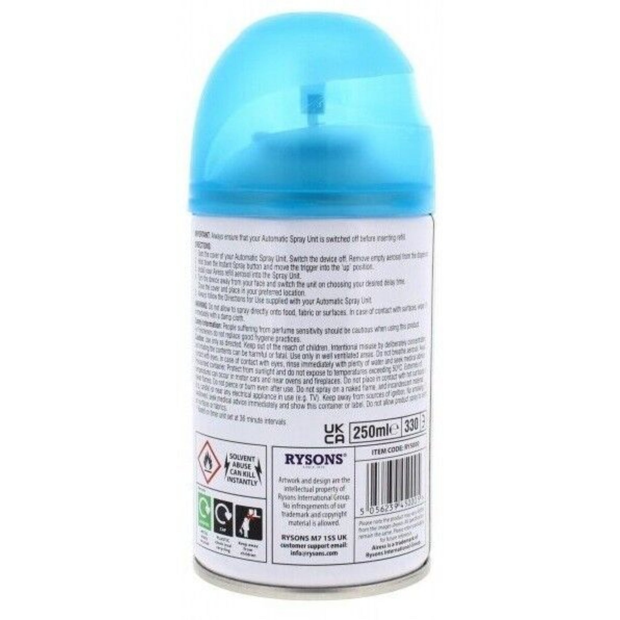 Beclen Harp 3/6 Pack Airess 250ML Automatic Spray Refills Air Freshner/Select Scents
