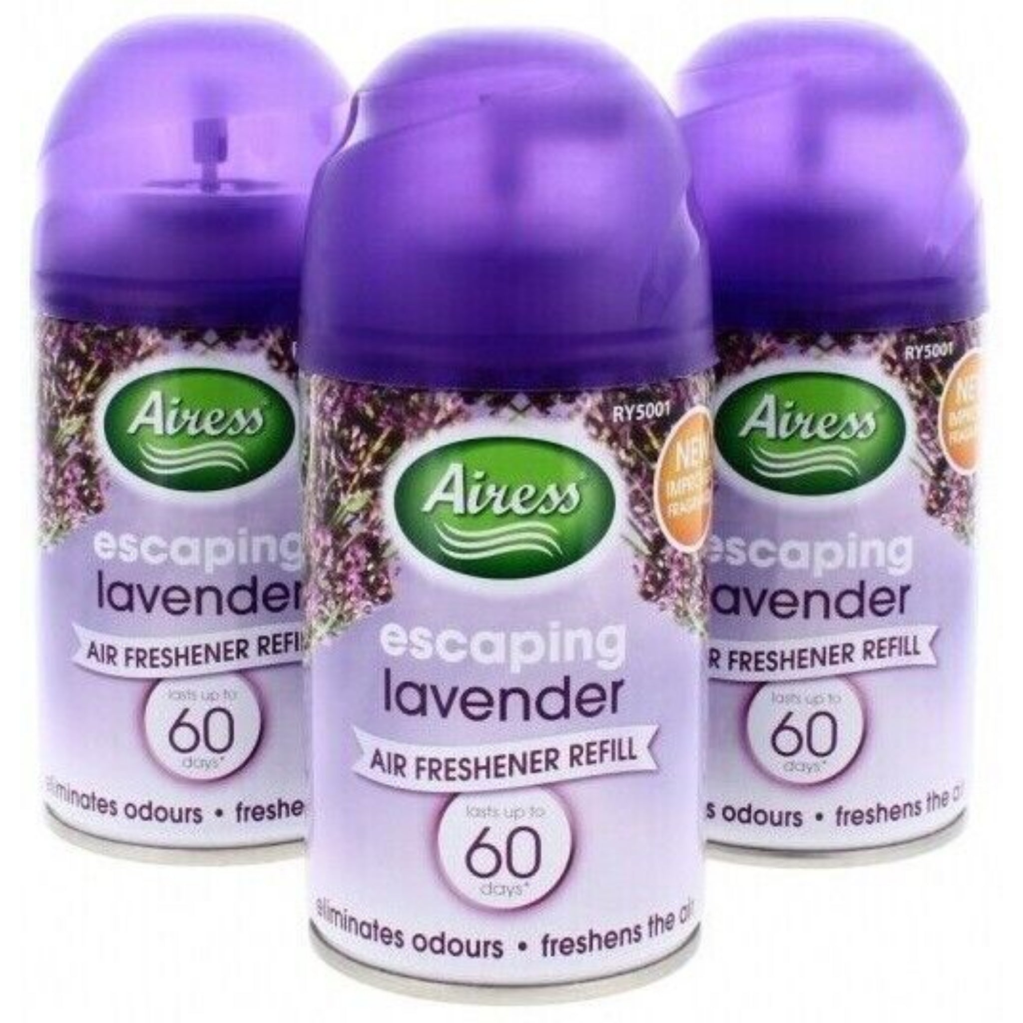 Beclen Harp 3/6 Pack Airess 250ML Automatic Spray Refills Air Freshner/Select Scents