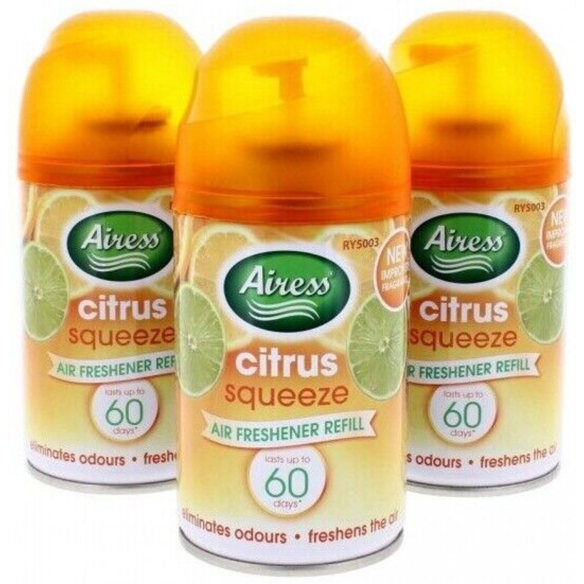 Beclen Harp 3/6 Pack Airess 250ML Automatic Spray Refills Air Freshner/Select Scents