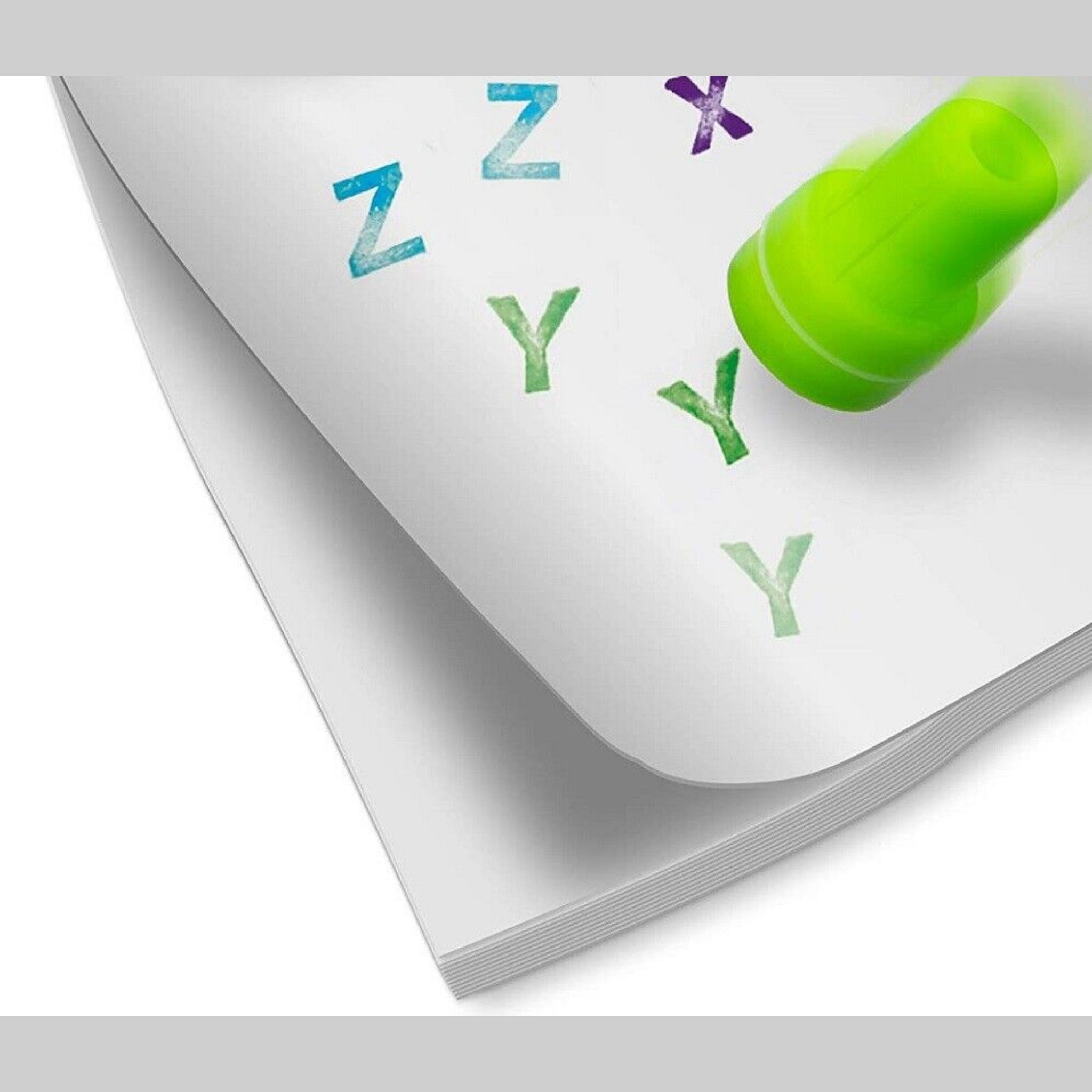 Beclen Harp 26Pc Alphabet Stampers Uppercase Letters Shape Assorted Stamps Set Kids Craft Self Ink Learning Colours