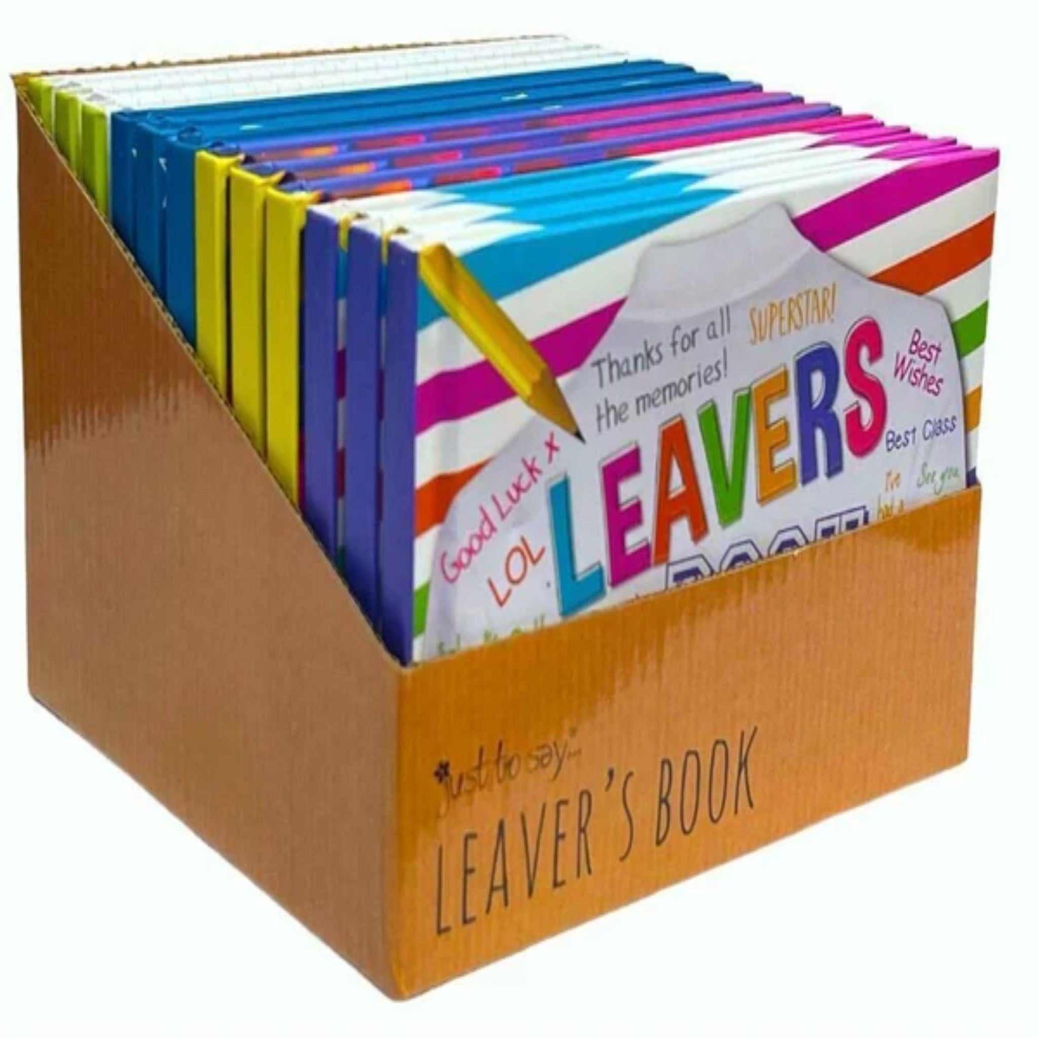 Beclen Harp 12 Pack Leavers Book School College Autograph Book Hard Backed Padded Cover Bulk
