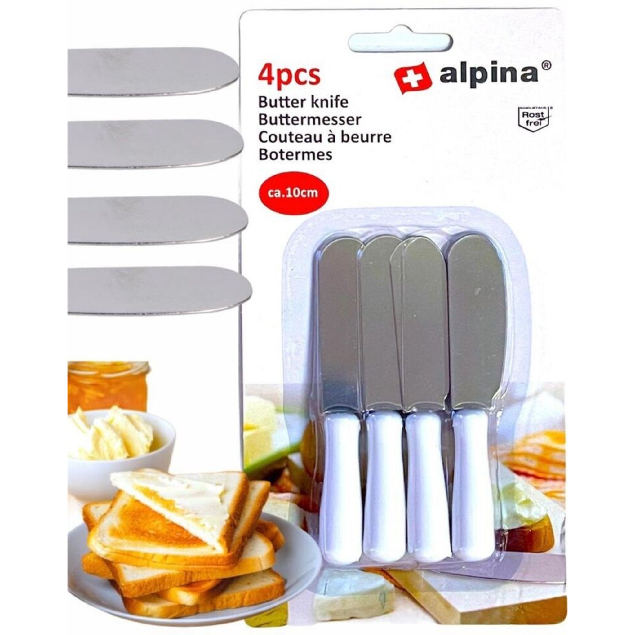 Beclen Harp Mini Butter Cheese Slicer Knife Spreader Spatula Stainless Steel Sandwich Knives
