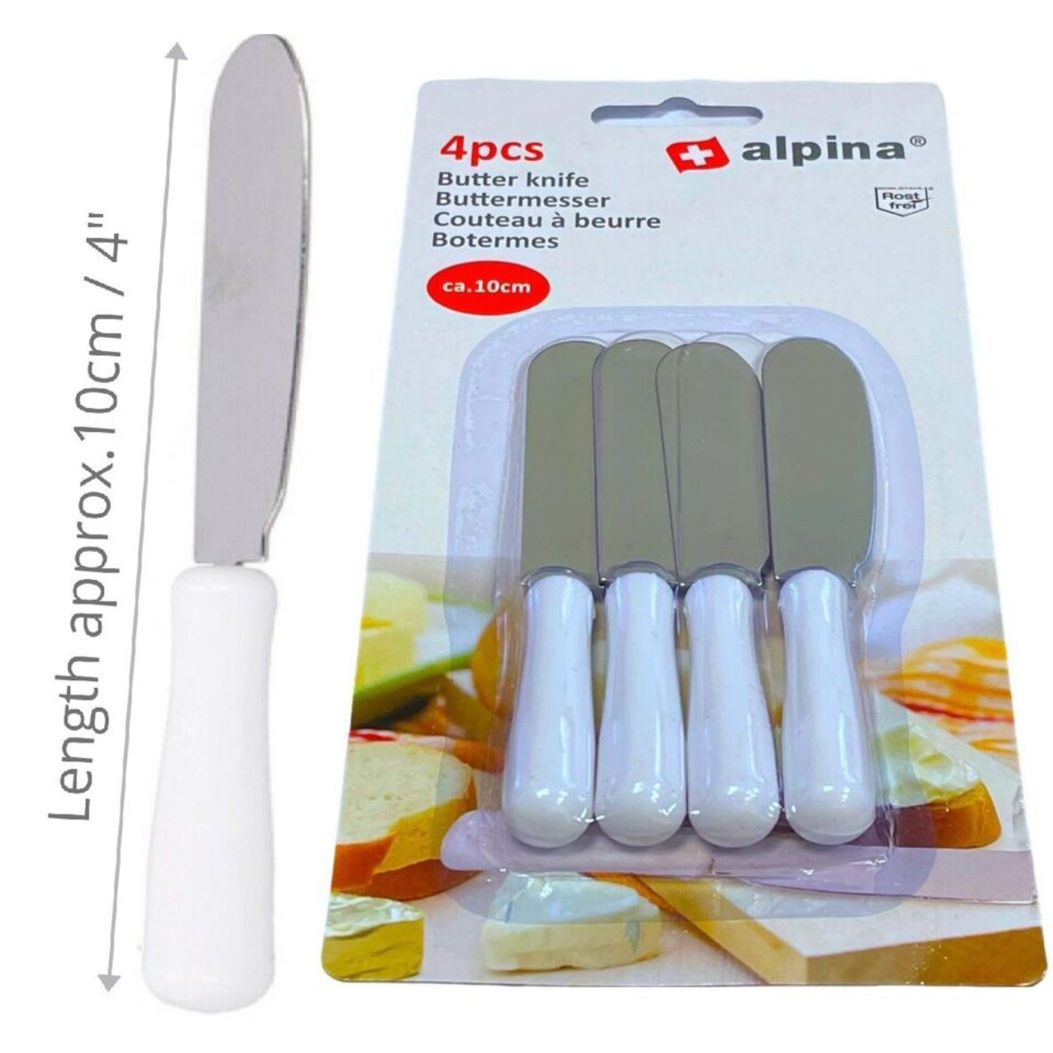 Beclen Harp Mini Butter Cheese Slicer Knife Spreader Spatula Stainless Steel Sandwich Knives