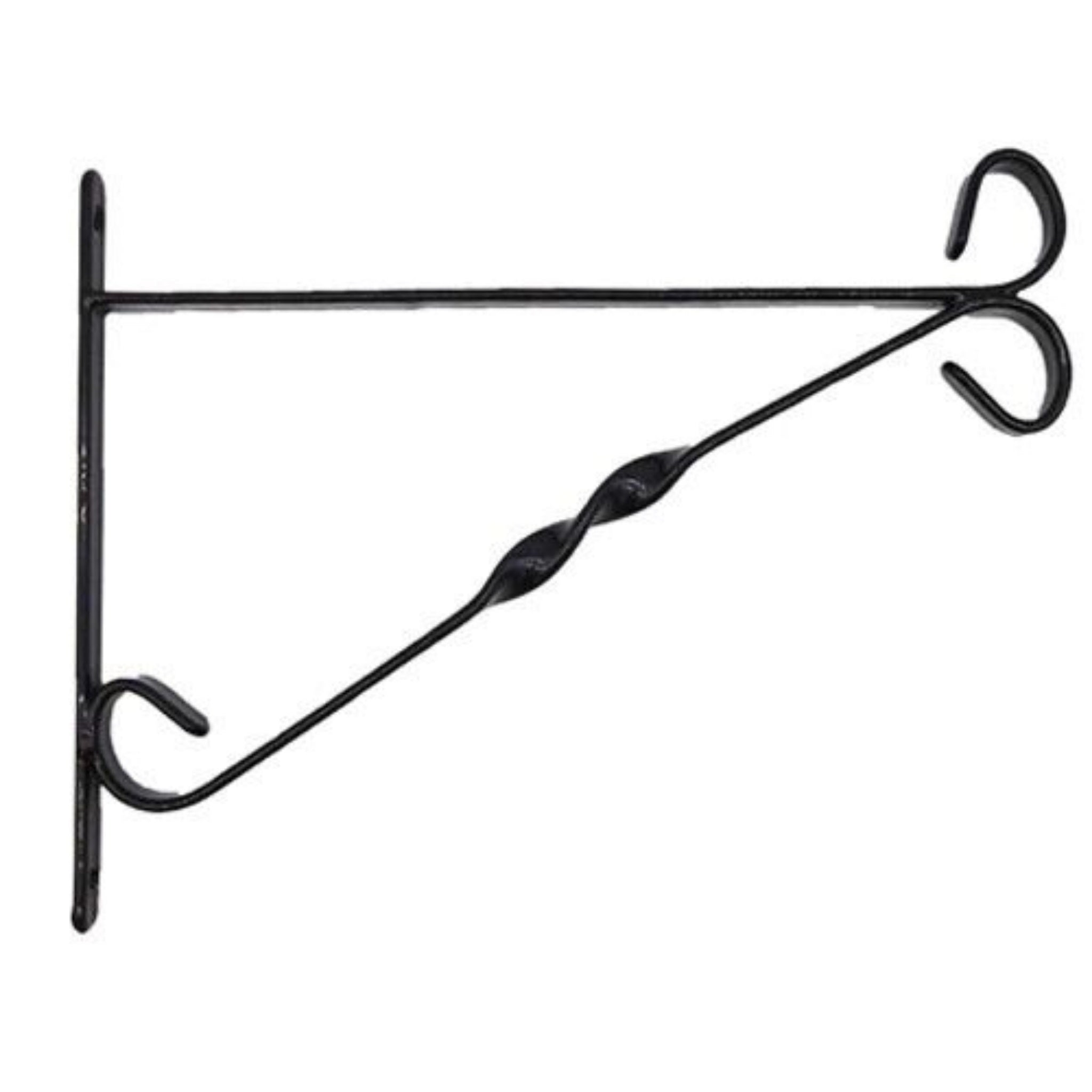 Beclen Harp 12" Heavy Duty Metal Hanging Basket Bracket Decoration Hook Flowers Garden Wall Mount Outdoor/ Plant Pots Hook